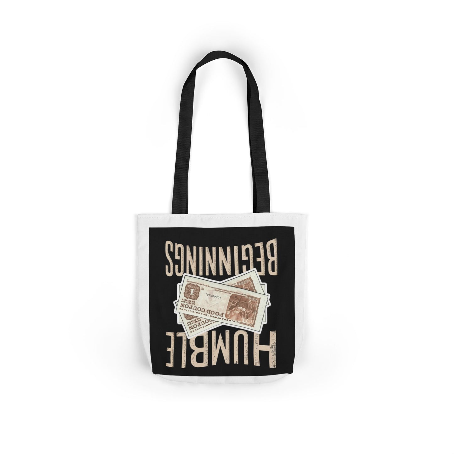Humble Beginnings Canvas Tote Bag, Eco-Friendly Shopping Bag, Beach Tote, Gift for Graduates, Stylish Everyday Bag