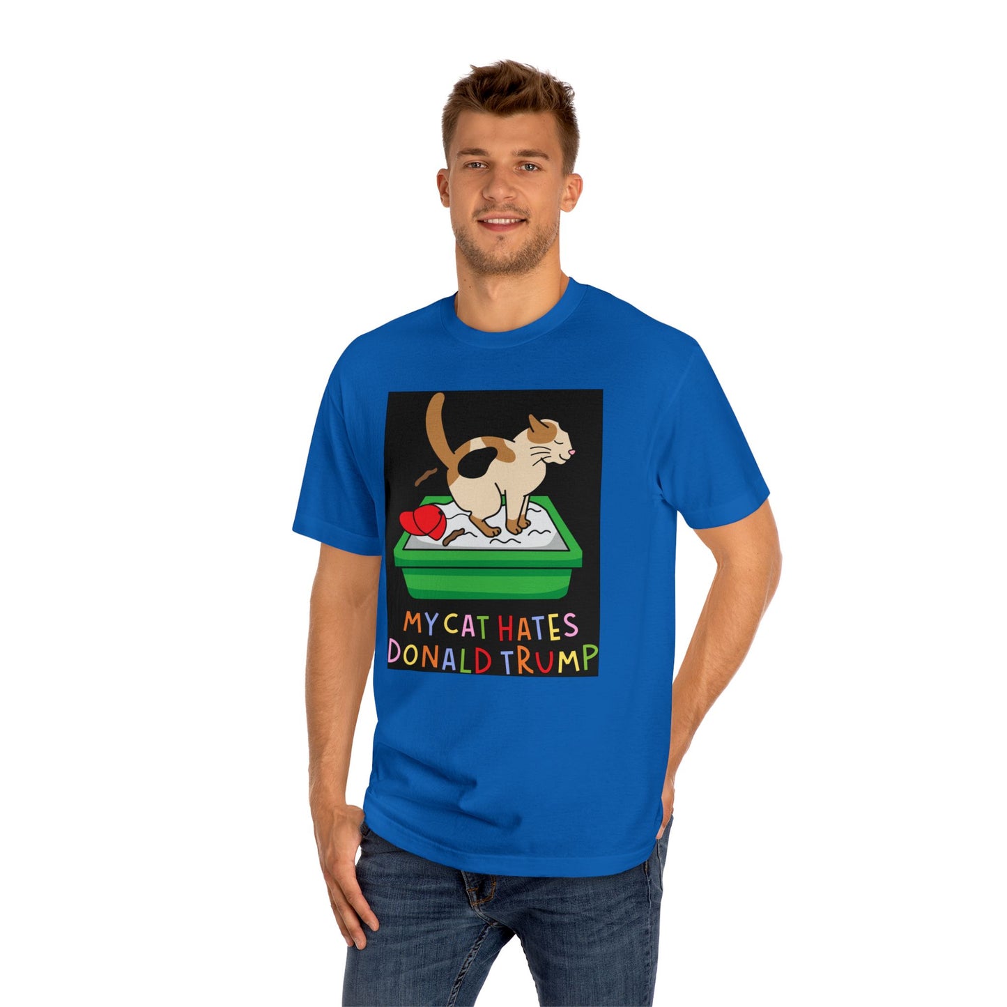 Funny Cat Tee with Political Humor, Gift for Cat Lovers, Unisex T-Shirt, Humor Tee, Protest Apparel, Political Statement Shirt