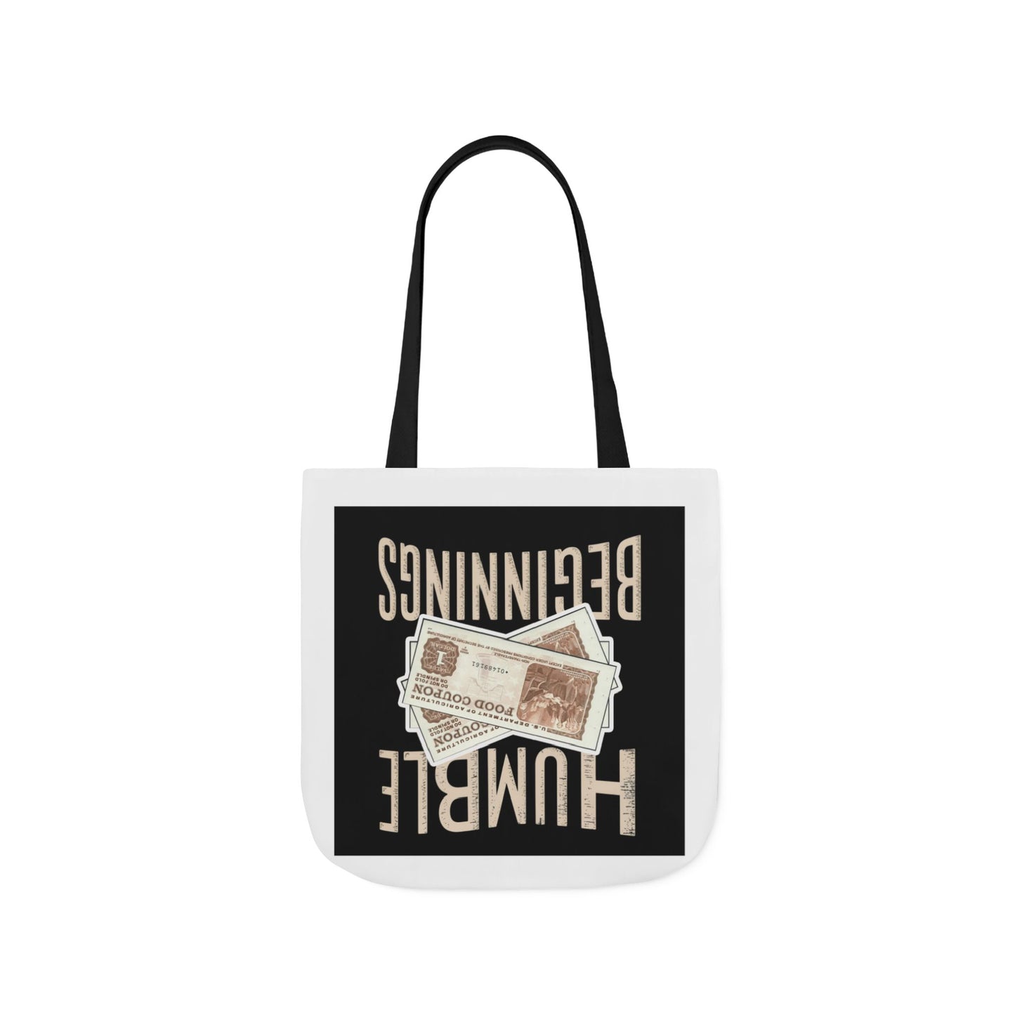 Humble Beginnings Canvas Tote Bag, Eco-Friendly Shopping Bag, Beach Tote, Gift for Graduates, Stylish Everyday Bag