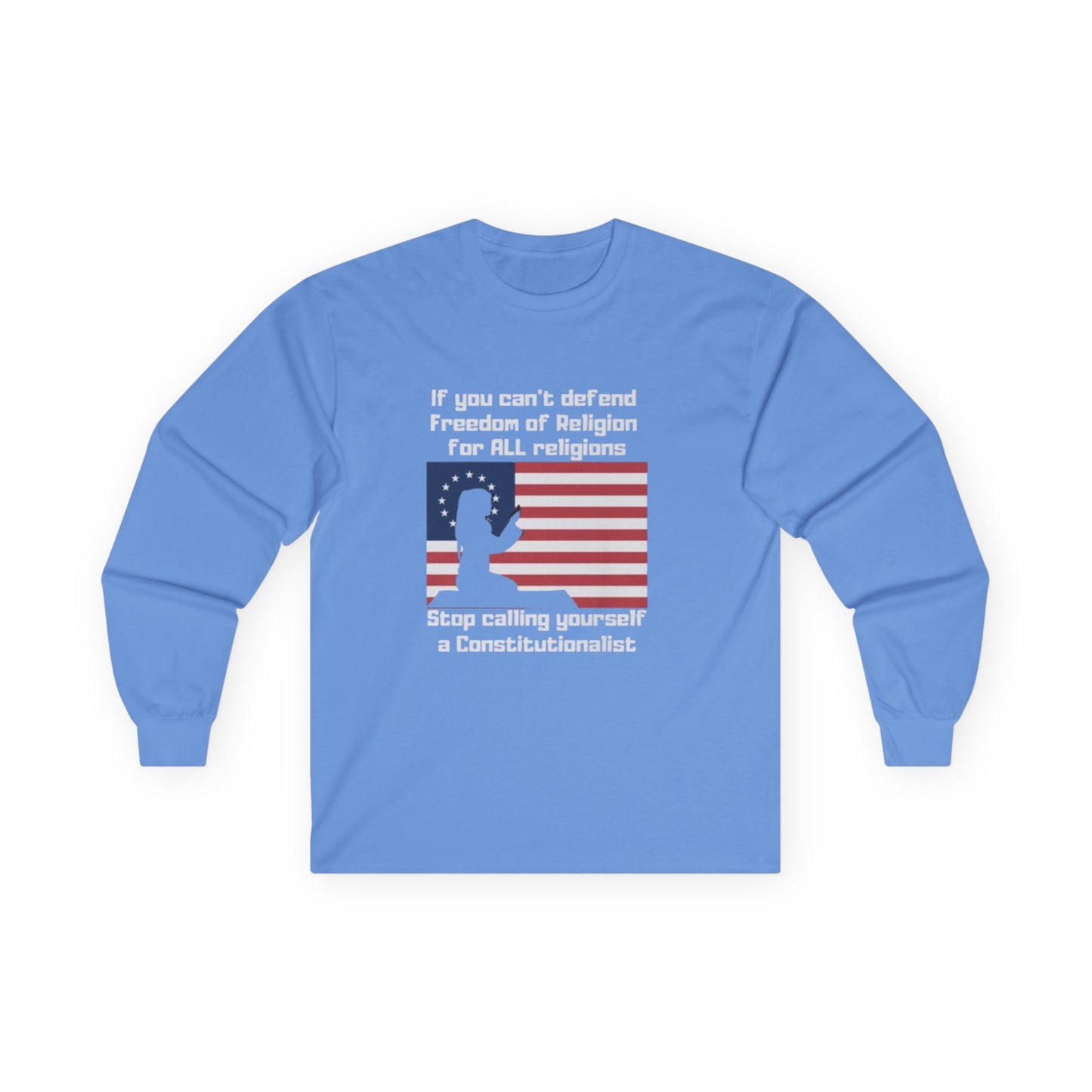 Patriotic Long Sleeve T-Shirt, Freedom of Religion, Political Statement Tee, Unisex Equality Shirt, Constitutional Rights Gift