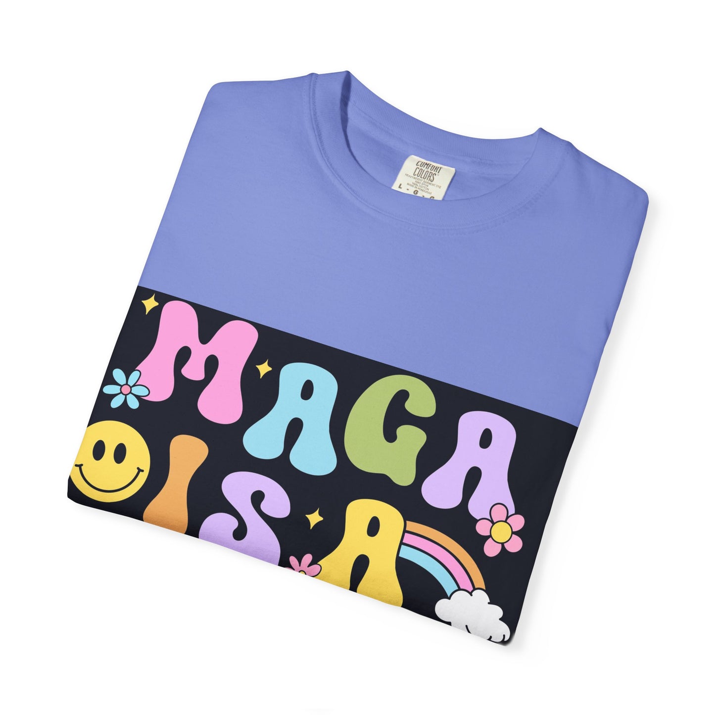 Colorful Statement T-Shirt - 'MAGA IS A CULT' Graphic Tee, Unisex T-Shirt, Trendy Apparel, Fun Gift, Casual Wear