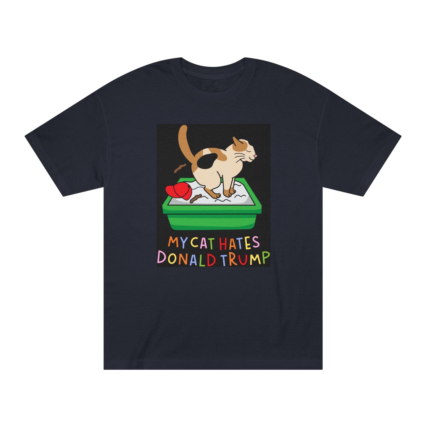 Funny Cat Tee with Political Humor, Gift for Cat Lovers, Unisex T-Shirt, Humor Tee, Protest Apparel, Political Statement Shirt