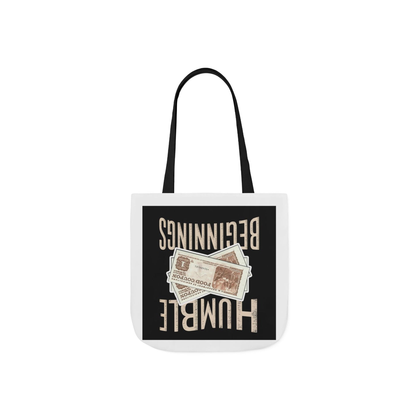 Humble Beginnings Canvas Tote Bag, Eco-Friendly Shopping Bag, Beach Tote, Gift for Graduates, Stylish Everyday Bag