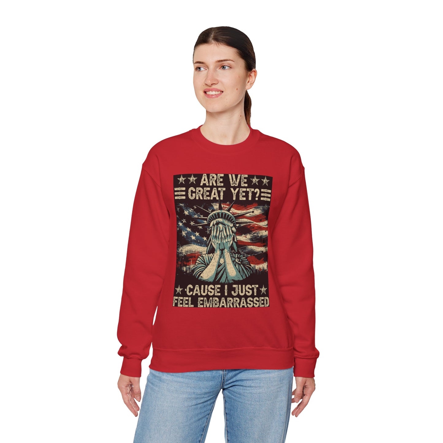 Patriotic Crewneck Sweatshirt – Are We Great Yet? Feel Embarrassed, Unisex Pullover, Vintage Design Sweatshirt, Perfect Gift for [...]