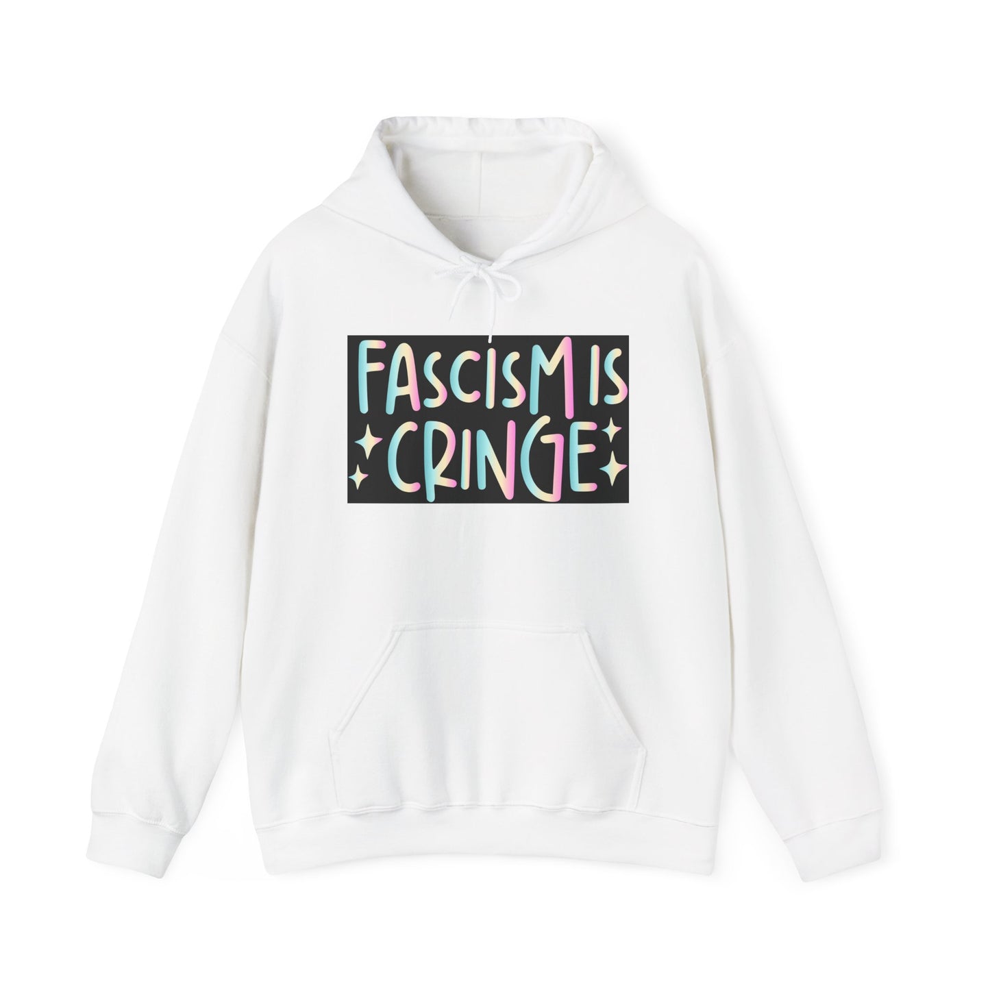 Unisex Hooded Sweatshirt - "Fascism is Cringe" Statement Apparel for Activists, Protest Gear, Casual Streetwear, Gift Idea, Social [...]