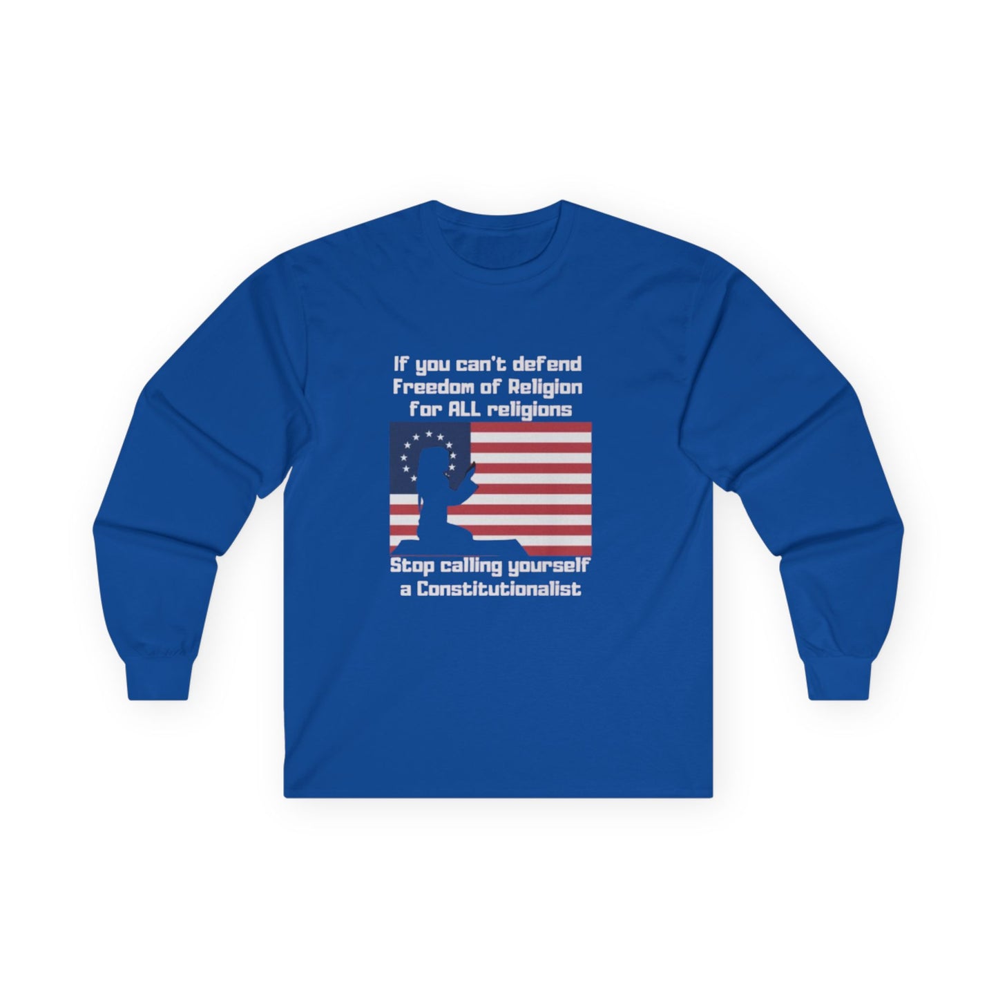Patriotic Long Sleeve T-Shirt, Freedom of Religion, Political Statement Tee, Unisex Equality Shirt, Constitutional Rights Gift