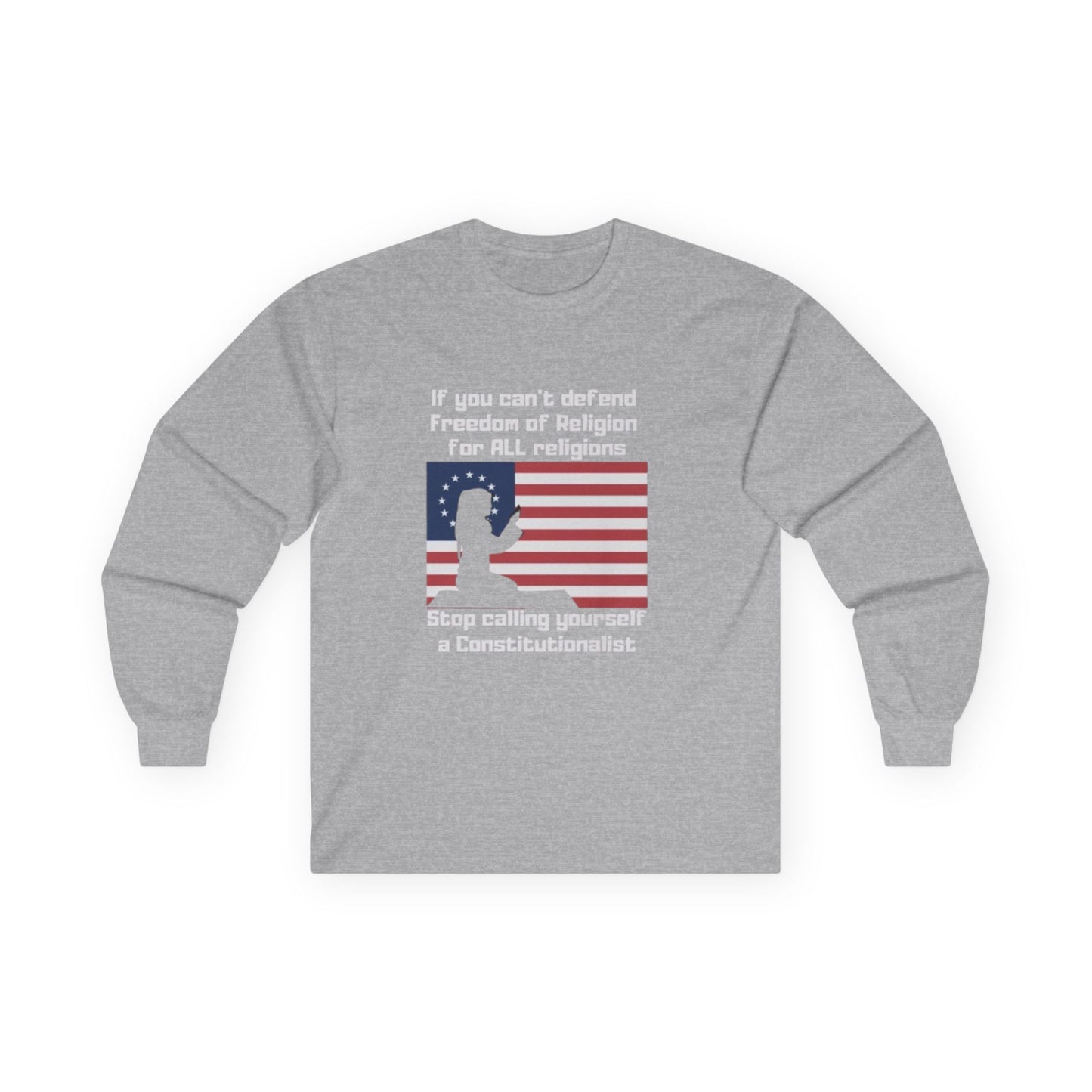 Patriotic Long Sleeve T-Shirt, Freedom of Religion, Political Statement Tee, Unisex Equality Shirt, Constitutional Rights Gift
