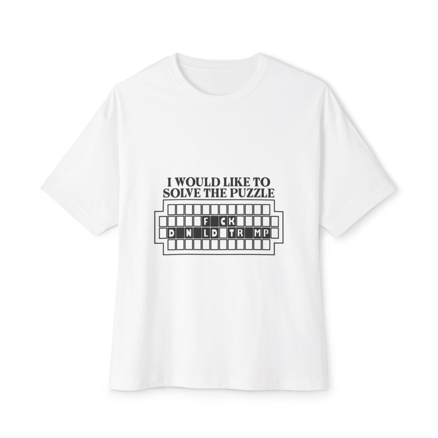 Puzzle Solver Unisex Oversized Boxy Tee, Graphic Tee, Fun Gift, Casual Wear, Unique Menswear, Birthday, Game Night