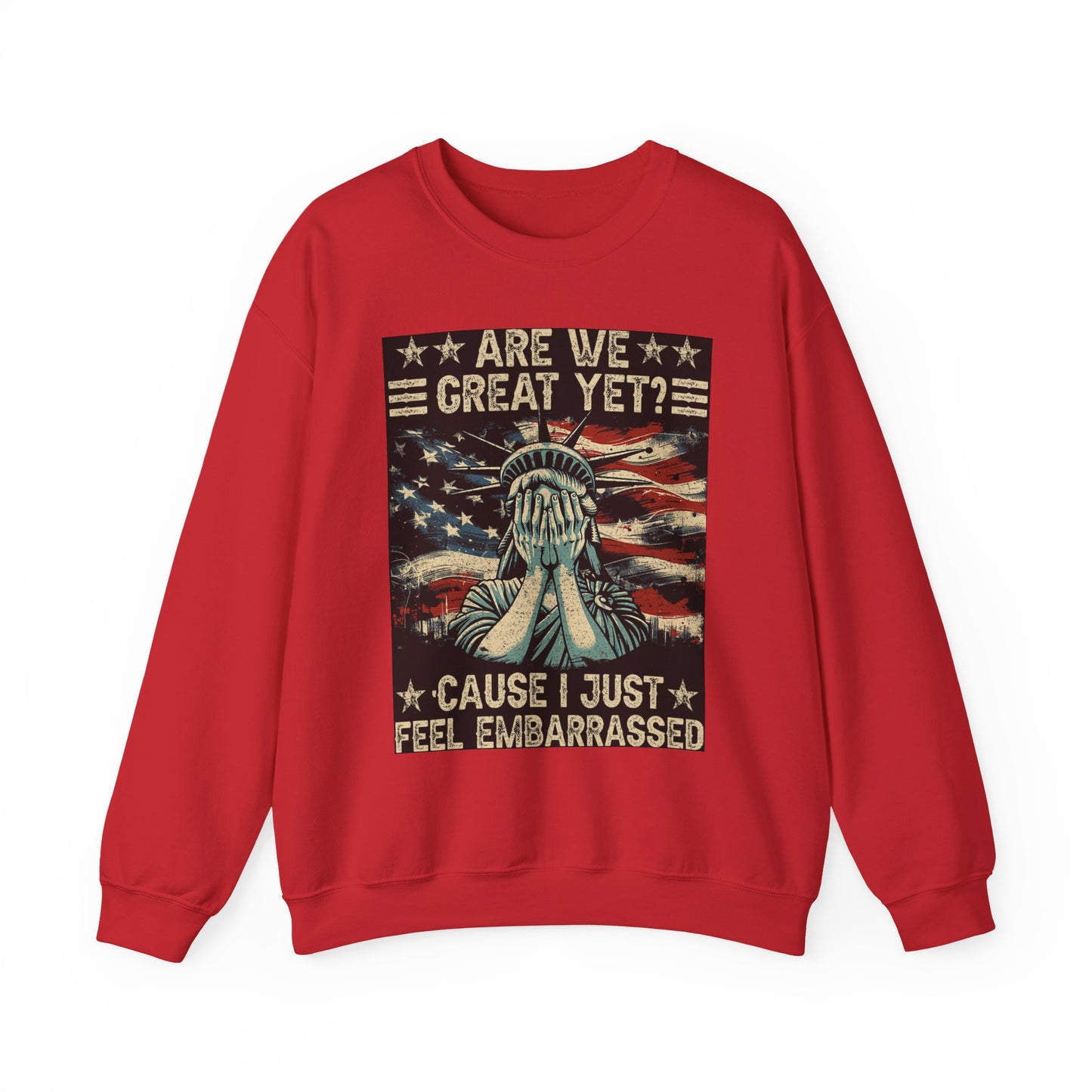 Patriotic Crewneck Sweatshirt – Are We Great Yet? Feel Embarrassed, Unisex Pullover, Vintage Design Sweatshirt, Perfect Gift for [...]