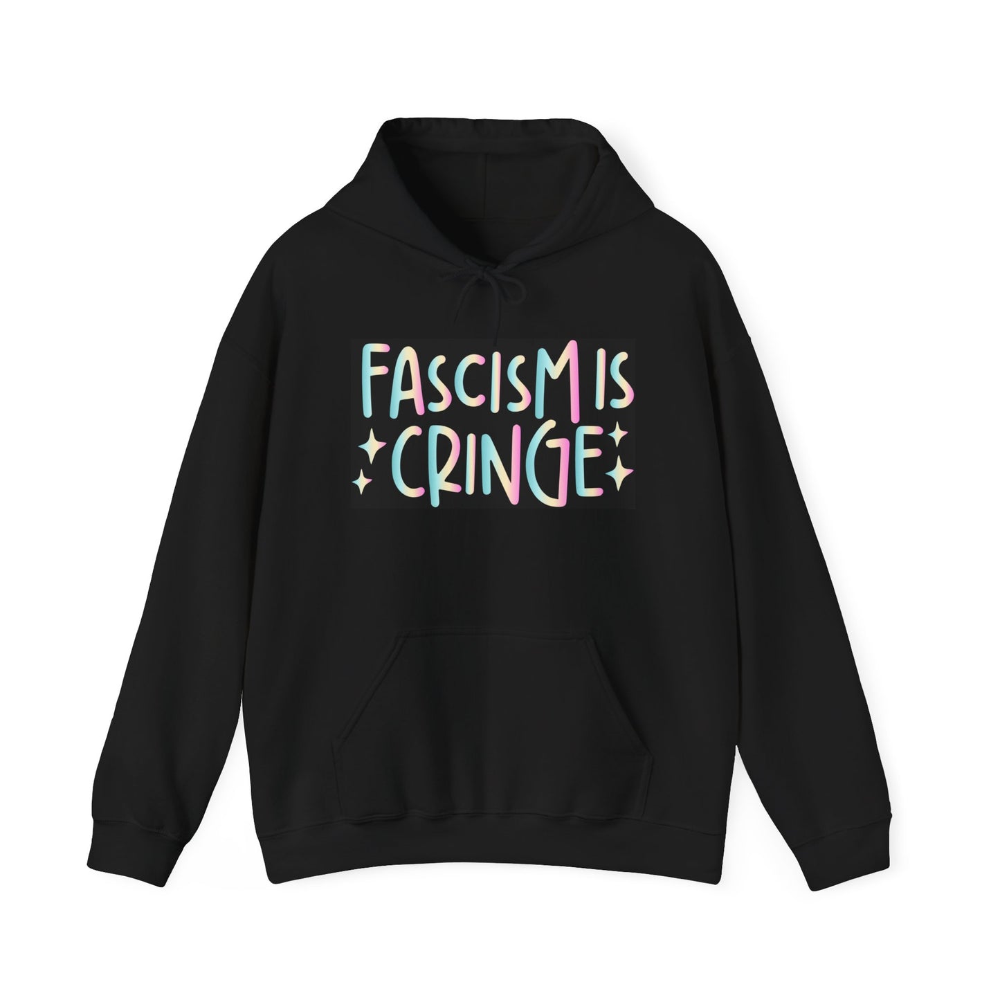 Unisex Hooded Sweatshirt - "Fascism is Cringe" Statement Apparel for Activists, Protest Gear, Casual Streetwear, Gift Idea, Social [...]