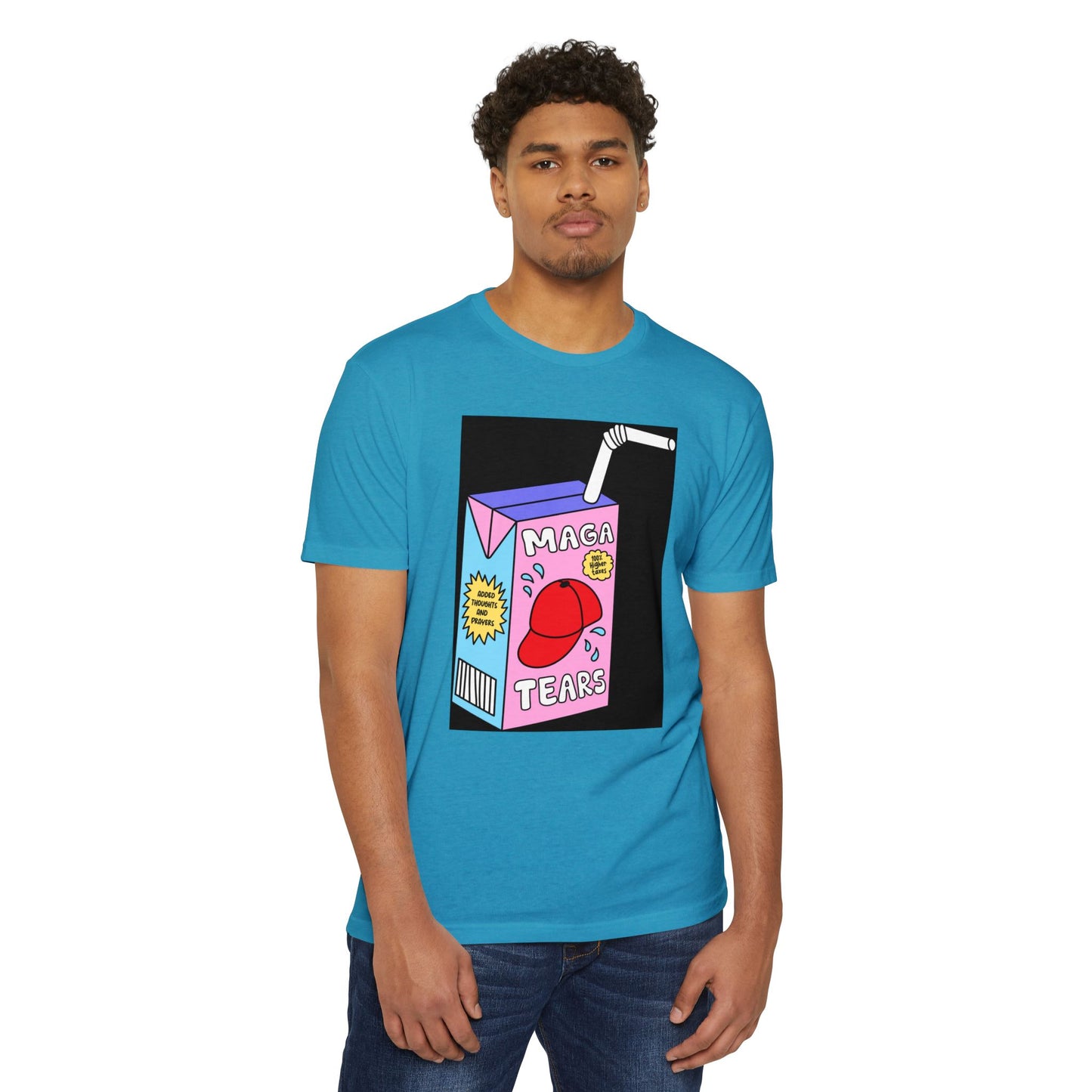 MAGA Tears T-Shirt, Funny Graphic Tee, Unisex Humor Shirt, Gift for Meme Lovers, Casual Wear, Political Satire Clothing