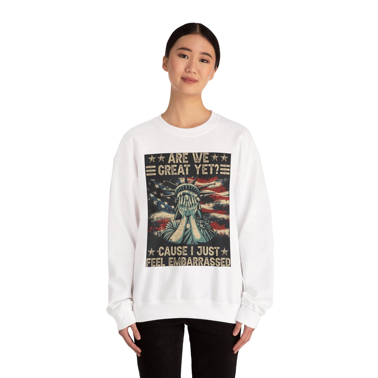Patriotic Crewneck Sweatshirt – Are We Great Yet? Feel Embarrassed, Unisex Pullover, Vintage Design Sweatshirt, Perfect Gift for [...]