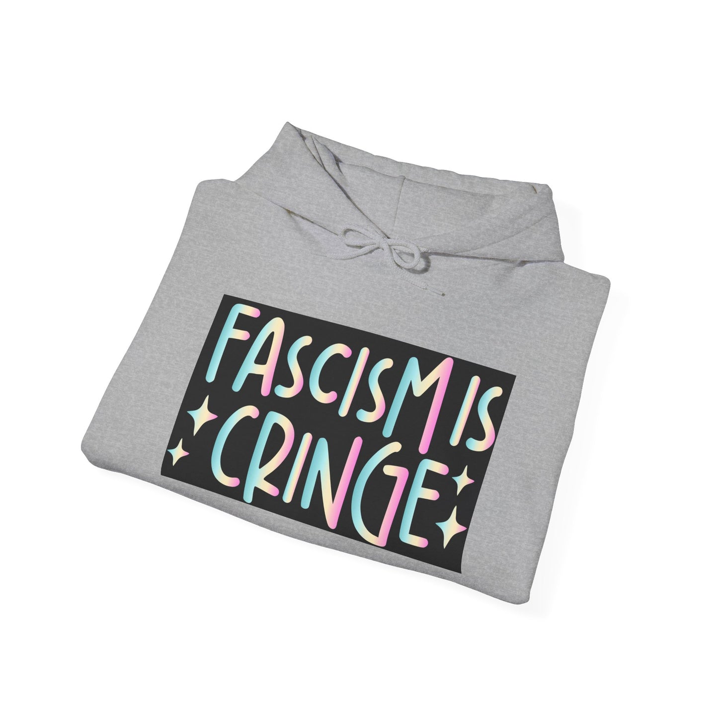 Unisex Hooded Sweatshirt - "Fascism is Cringe" Statement Apparel for Activists, Protest Gear, Casual Streetwear, Gift Idea, Social [...]