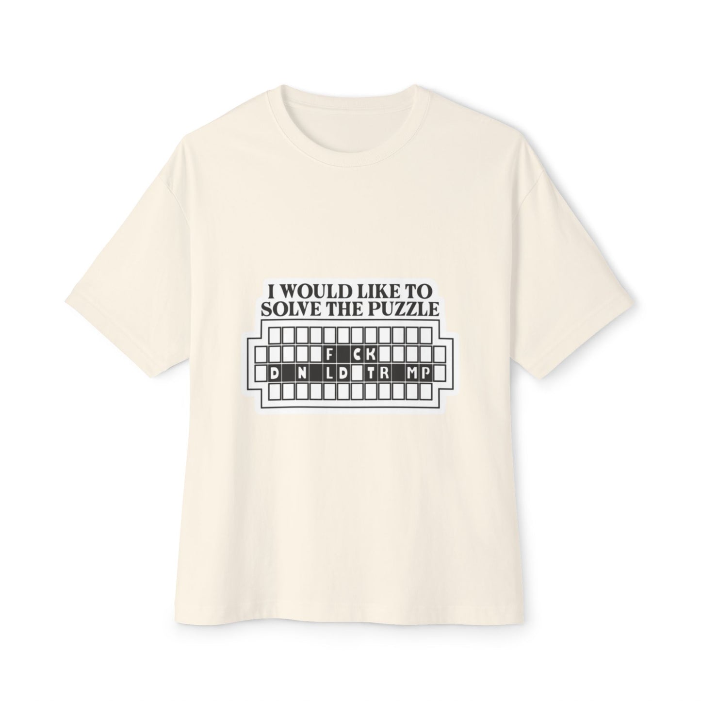 Puzzle Solver Unisex Oversized Boxy Tee, Graphic Tee, Fun Gift, Casual Wear, Unique Menswear, Birthday, Game Night