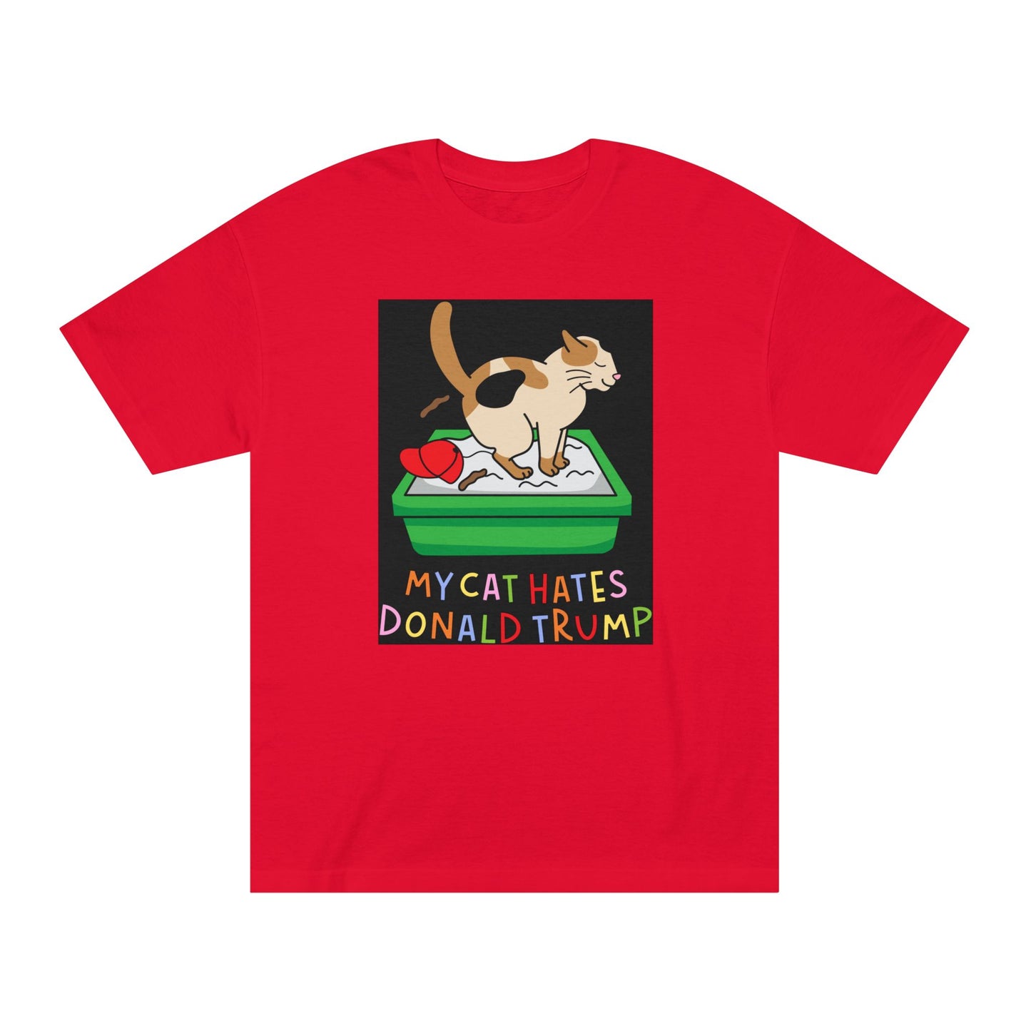 Funny Cat Tee with Political Humor, Gift for Cat Lovers, Unisex T-Shirt, Humor Tee, Protest Apparel, Political Statement Shirt
