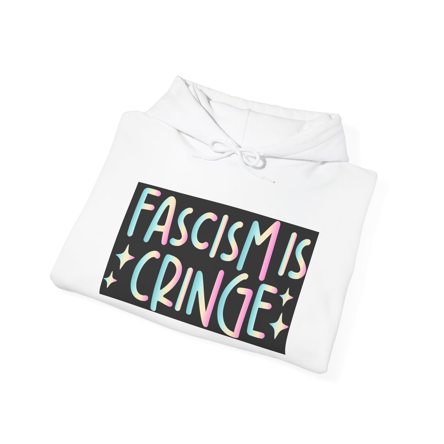 Unisex Hooded Sweatshirt - "Fascism is Cringe" Statement Apparel for Activists, Protest Gear, Casual Streetwear, Gift Idea, Social [...]