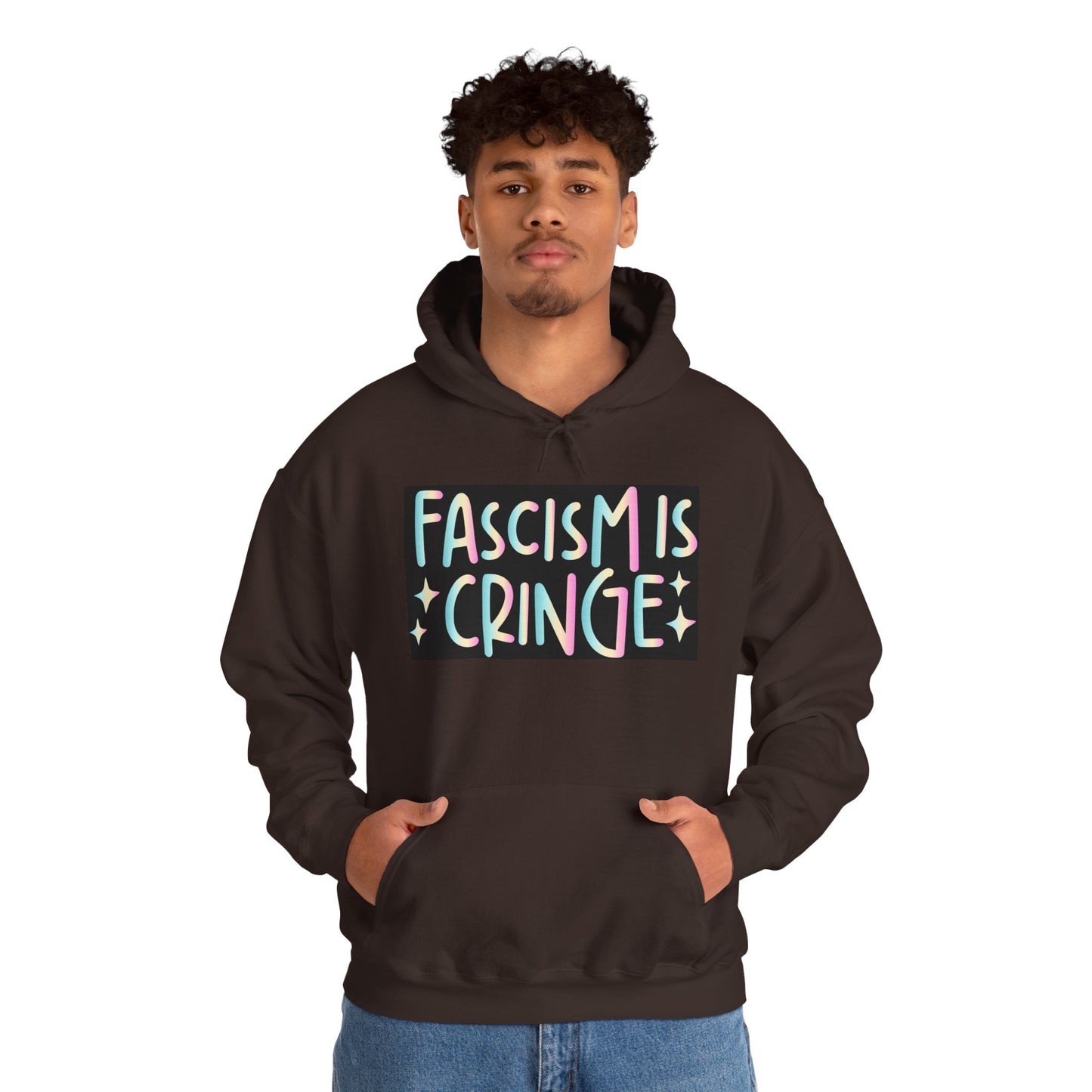 Unisex Hooded Sweatshirt - "Fascism is Cringe" Statement Apparel for Activists, Protest Gear, Casual Streetwear, Gift Idea, Social [...]