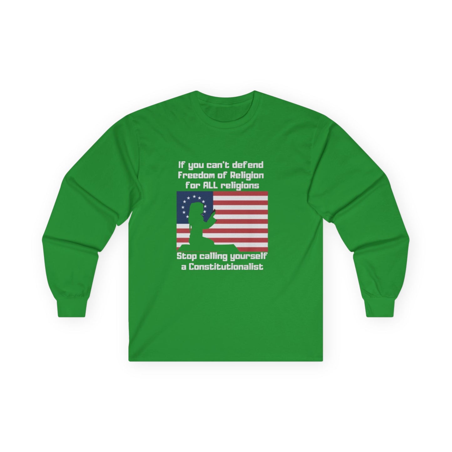 Patriotic Long Sleeve T-Shirt, Freedom of Religion, Political Statement Tee, Unisex Equality Shirt, Constitutional Rights Gift