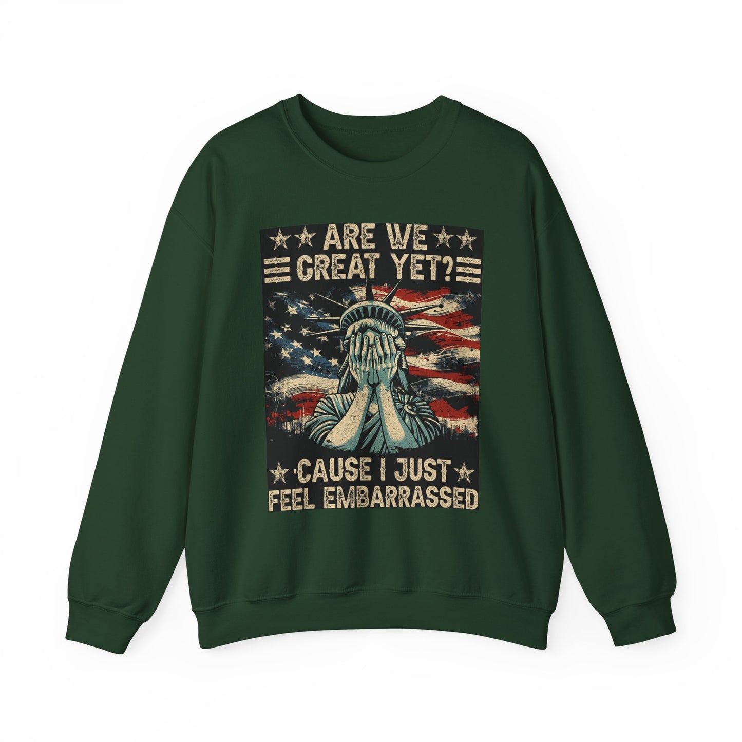 Patriotic Crewneck Sweatshirt – Are We Great Yet? Feel Embarrassed, Unisex Pullover, Vintage Design Sweatshirt, Perfect Gift for [...]