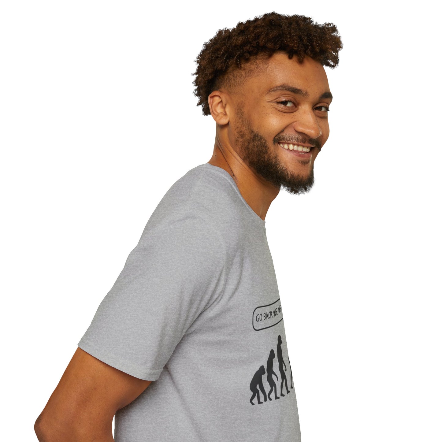 Evolution Humor Unisex Softstyle T-Shirt, Funny Tee, Gift for Friends, Casual Wear, Statement Apparel, Quirky Election Shirt