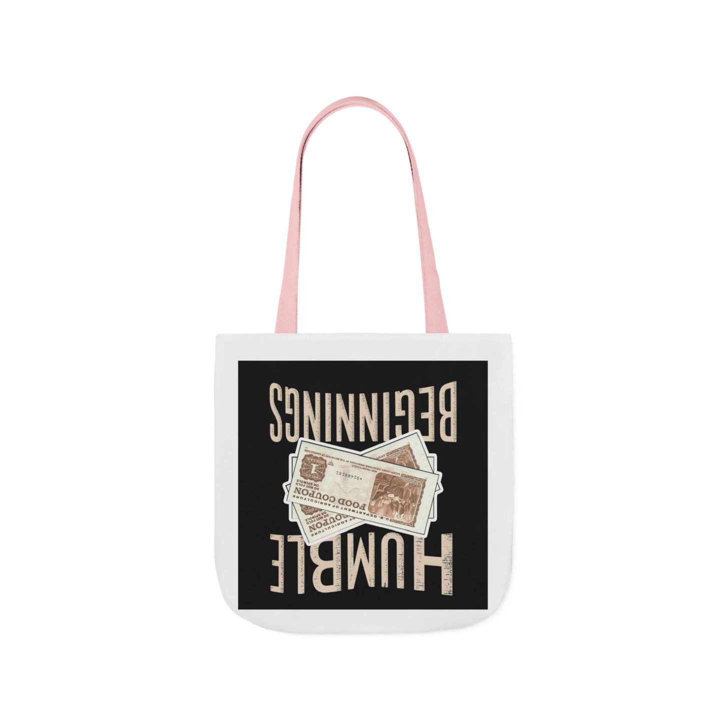 Humble Beginnings Canvas Tote Bag, Eco-Friendly Shopping Bag, Beach Tote, Gift for Graduates, Stylish Everyday Bag