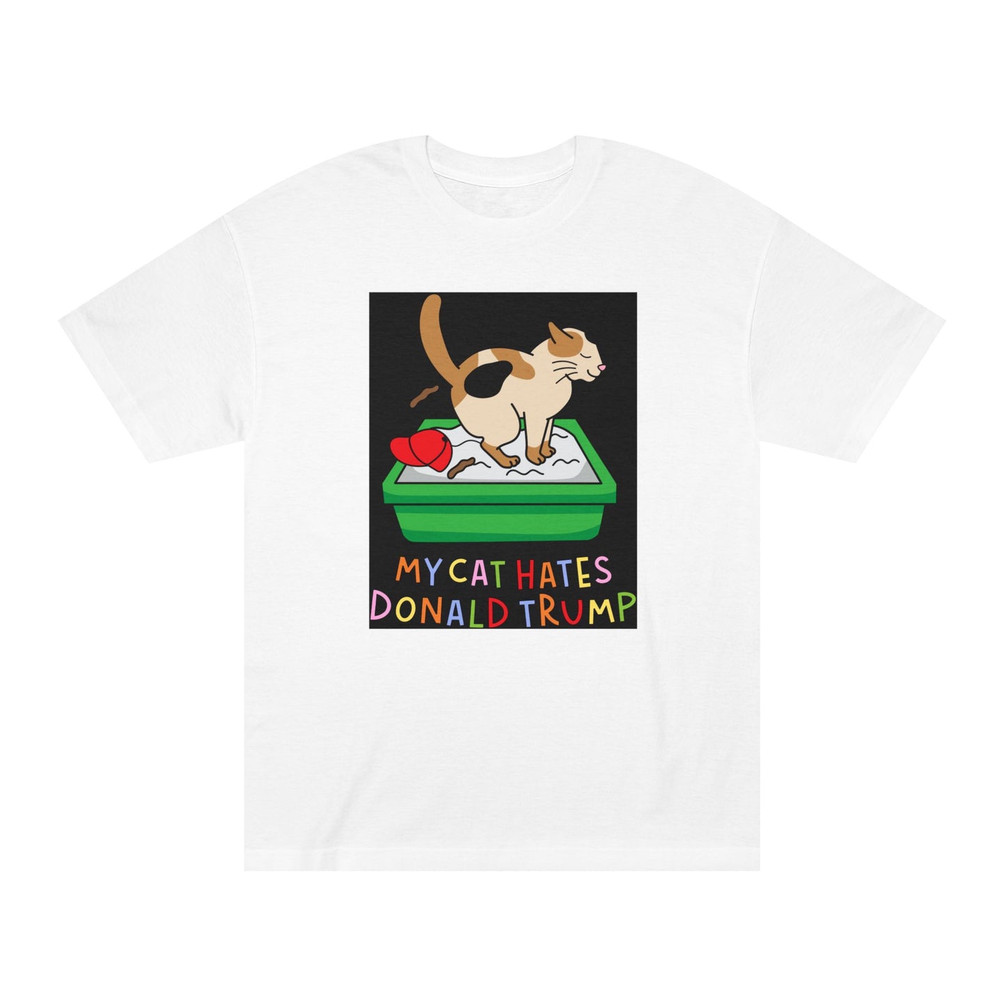 Funny Cat Tee with Political Humor, Gift for Cat Lovers, Unisex T-Shirt, Humor Tee, Protest Apparel, Political Statement Shirt