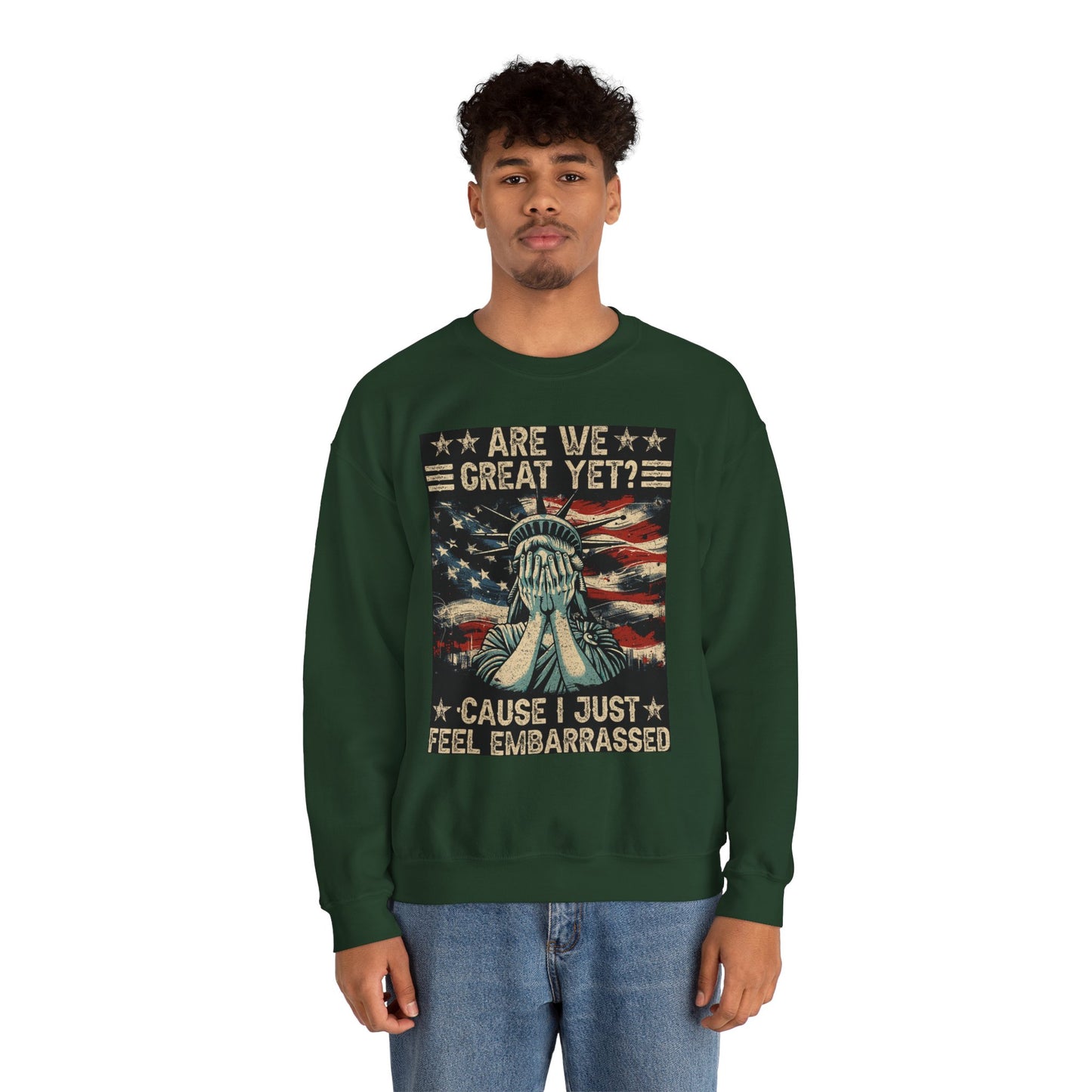 Patriotic Crewneck Sweatshirt – Are We Great Yet? Feel Embarrassed, Unisex Pullover, Vintage Design Sweatshirt, Perfect Gift for [...]