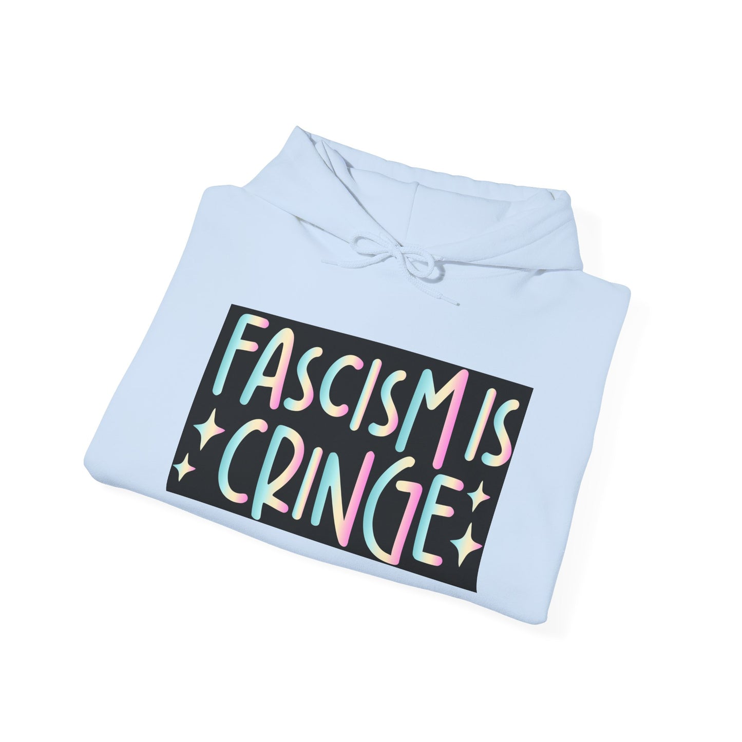 Unisex Hooded Sweatshirt - "Fascism is Cringe" Statement Apparel for Activists, Protest Gear, Casual Streetwear, Gift Idea, Social [...]
