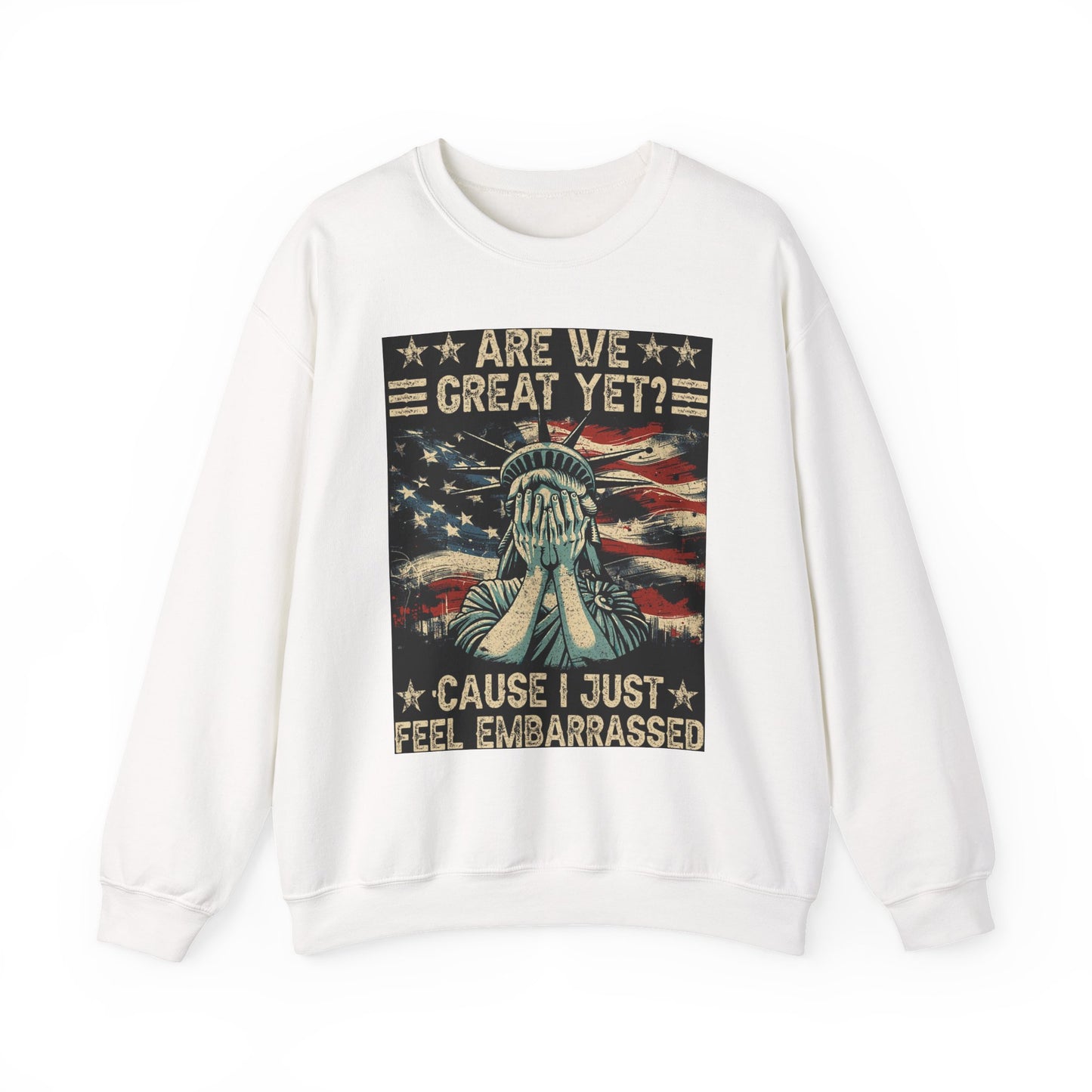 Patriotic Crewneck Sweatshirt – Are We Great Yet? Feel Embarrassed, Unisex Pullover, Vintage Design Sweatshirt, Perfect Gift for [...]