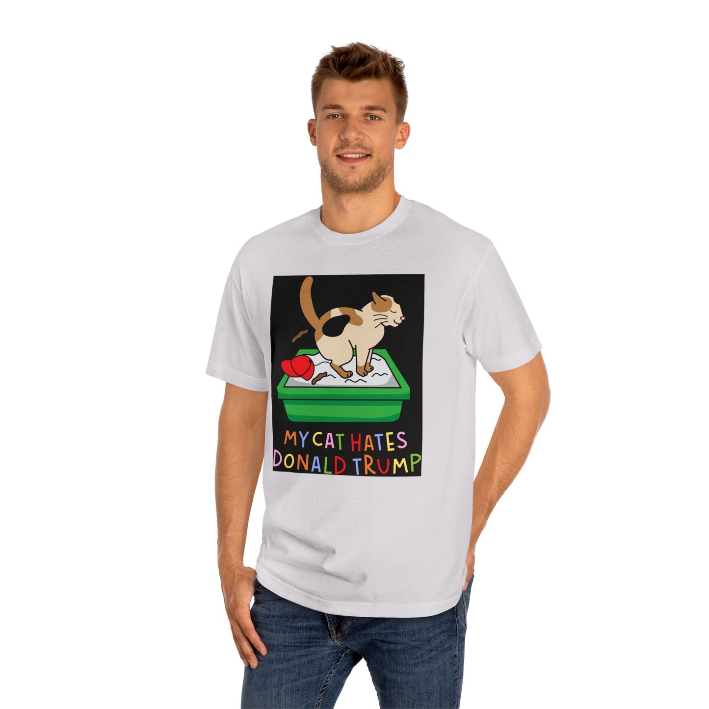 Funny Cat Tee with Political Humor, Gift for Cat Lovers, Unisex T-Shirt, Humor Tee, Protest Apparel, Political Statement Shirt