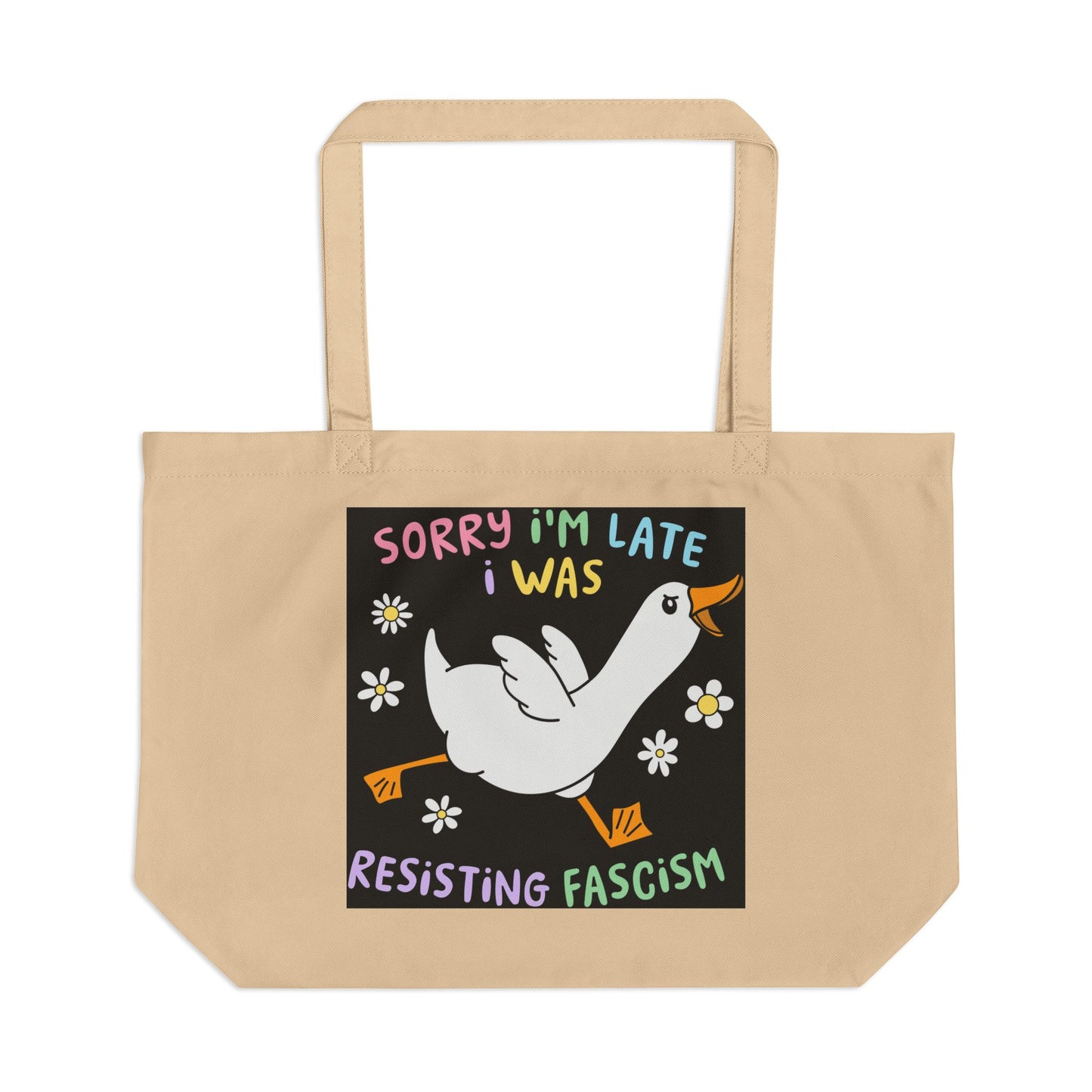 Whimsical Eco Tote Bag for Activists, Inspirational Shopping Tote, Funny Gift for Protesters, Eco-Friendly Beach Bag, Unique Daily Carryall