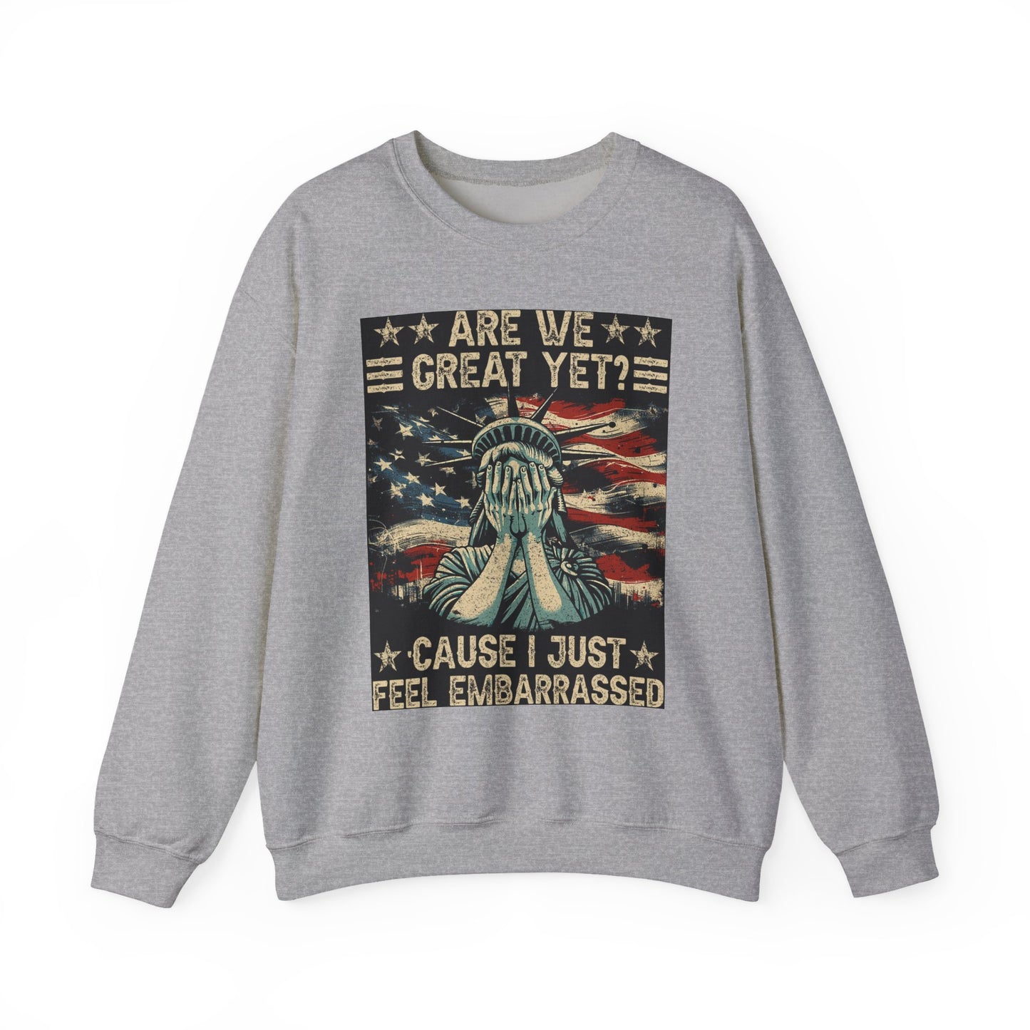Patriotic Crewneck Sweatshirt – Are We Great Yet? Feel Embarrassed, Unisex Pullover, Vintage Design Sweatshirt, Perfect Gift for [...]