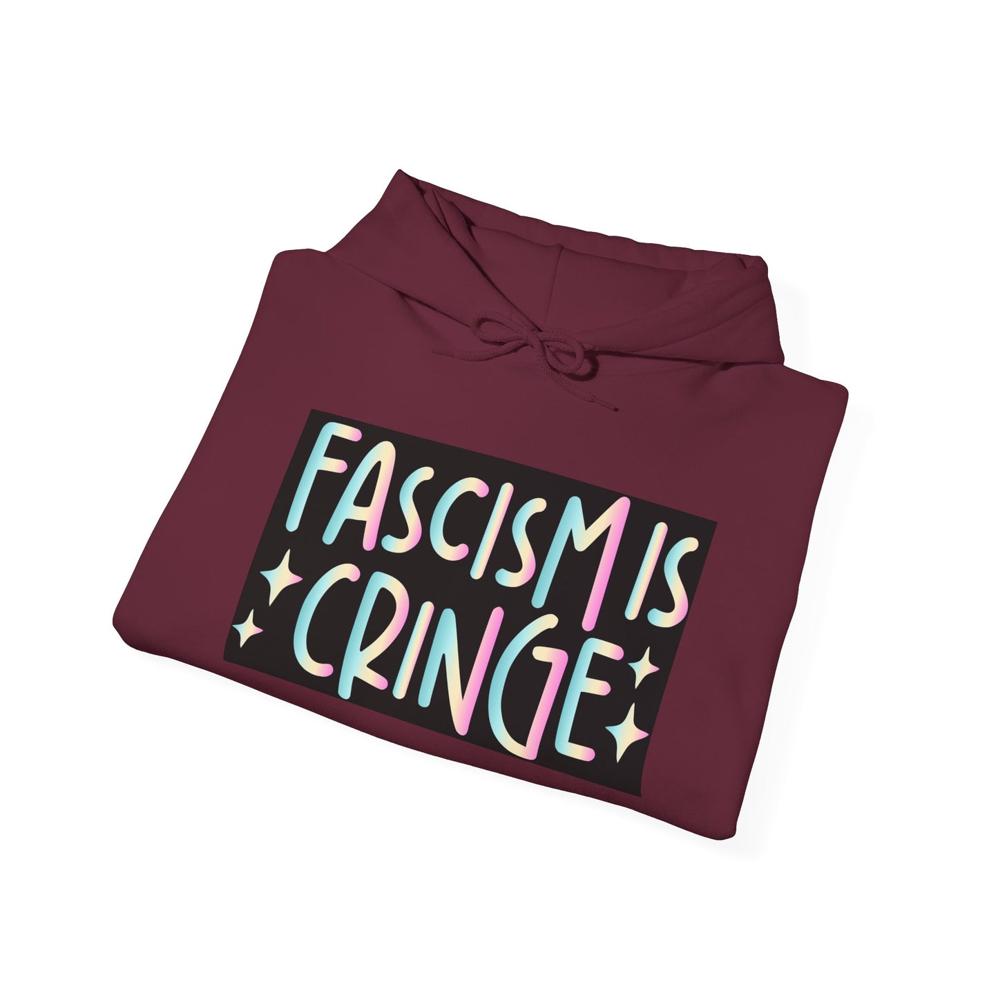 Unisex Hooded Sweatshirt - "Fascism is Cringe" Statement Apparel for Activists, Protest Gear, Casual Streetwear, Gift Idea, Social [...]
