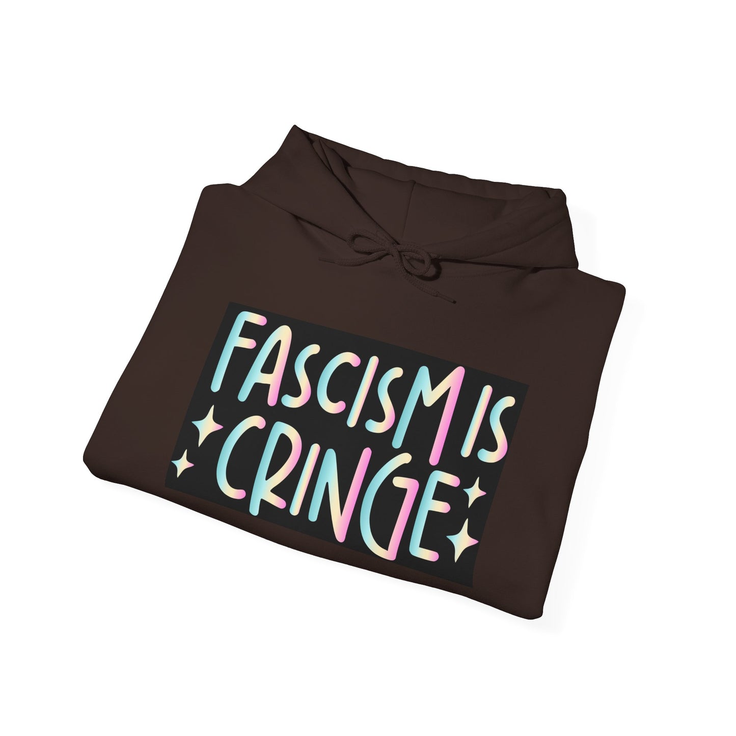 Unisex Hooded Sweatshirt - "Fascism is Cringe" Statement Apparel for Activists, Protest Gear, Casual Streetwear, Gift Idea, Social [...]