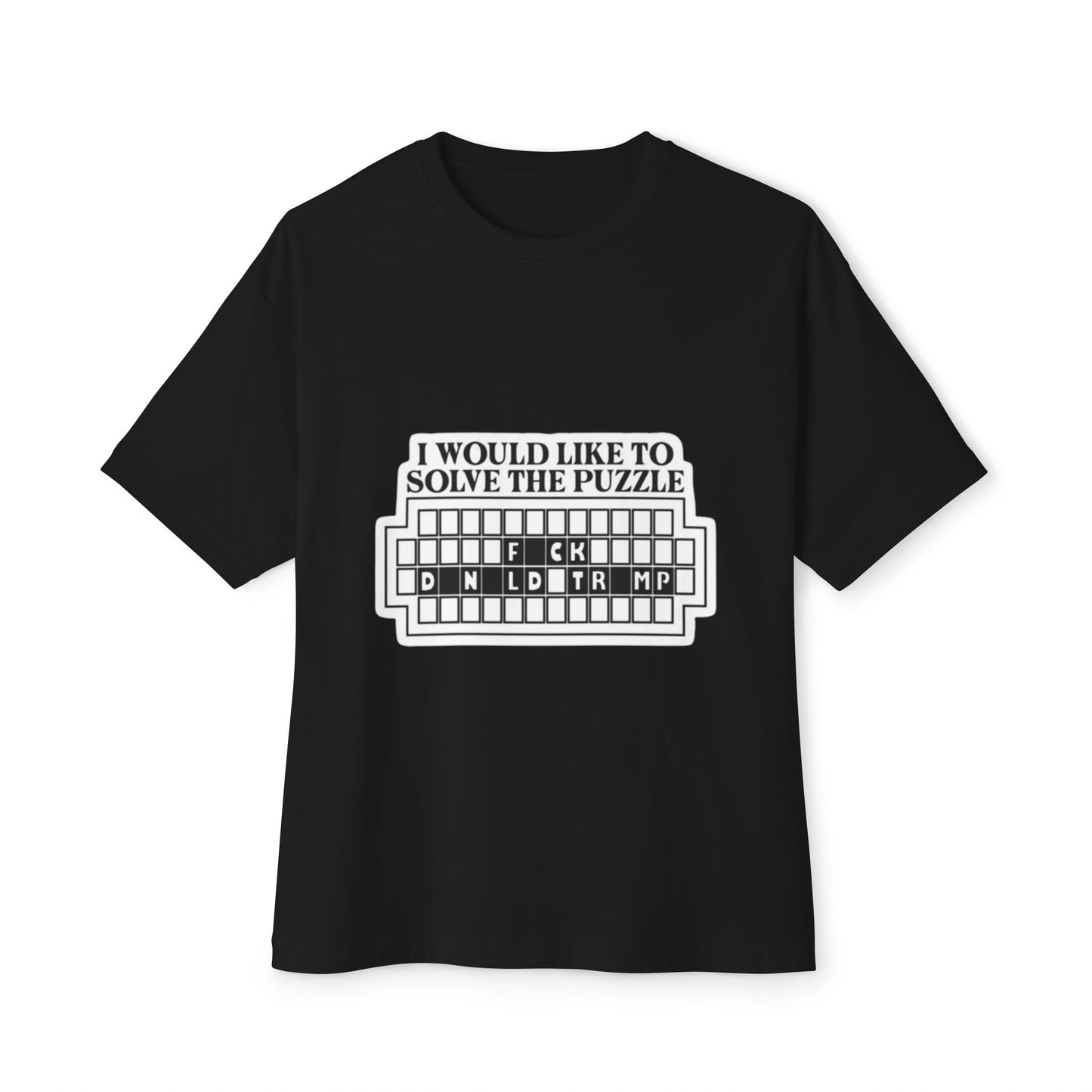 Puzzle Solver Unisex Oversized Boxy Tee, Graphic Tee, Fun Gift, Casual Wear, Unique Menswear, Birthday, Game Night