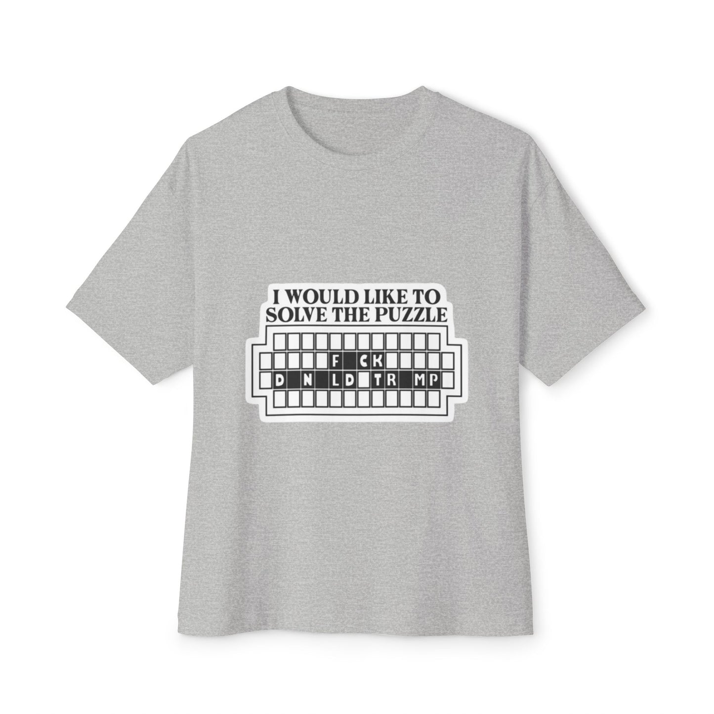 Puzzle Solver Unisex Oversized Boxy Tee, Graphic Tee, Fun Gift, Casual Wear, Unique Menswear, Birthday, Game Night