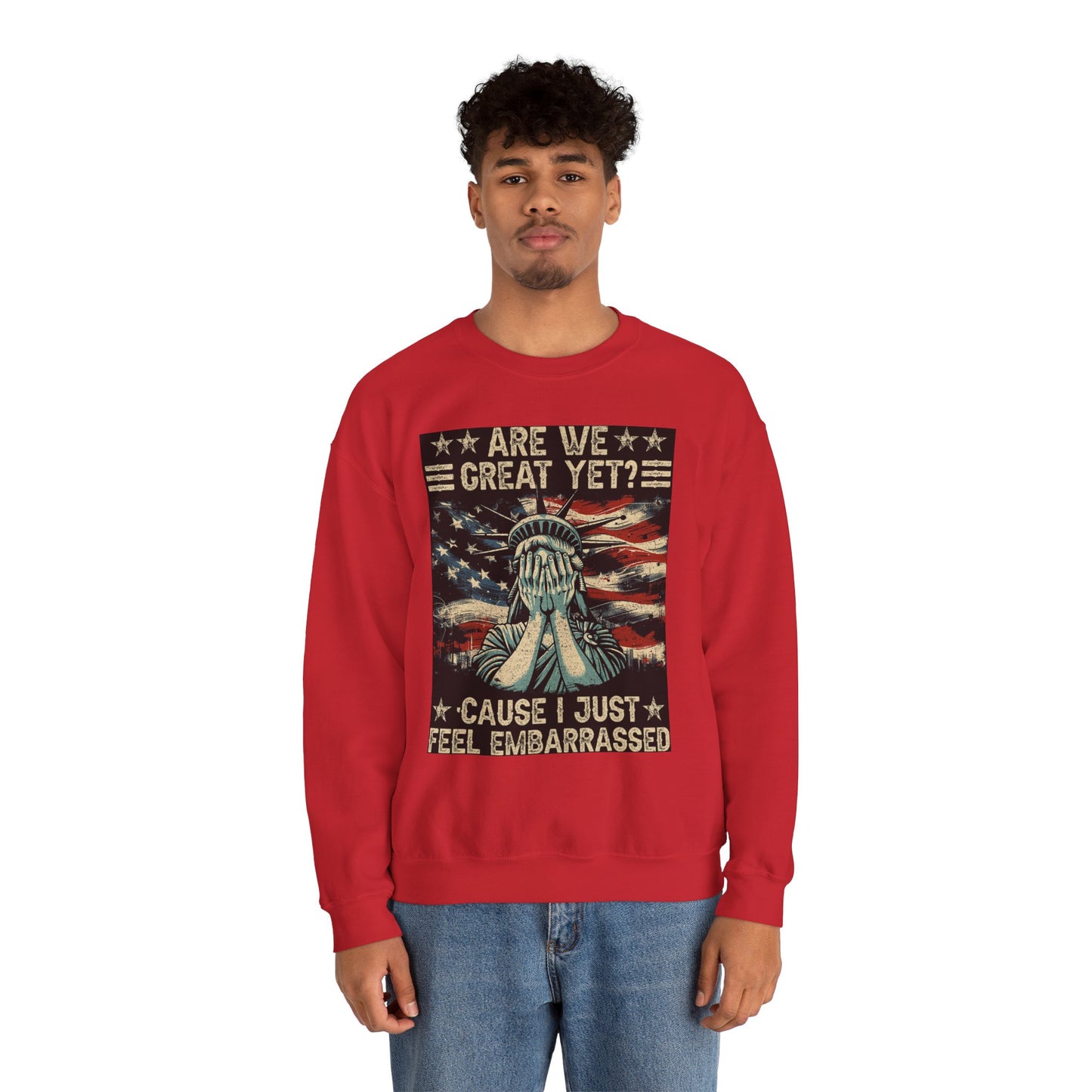 Patriotic Crewneck Sweatshirt – Are We Great Yet? Feel Embarrassed, Unisex Pullover, Vintage Design Sweatshirt, Perfect Gift for [...]