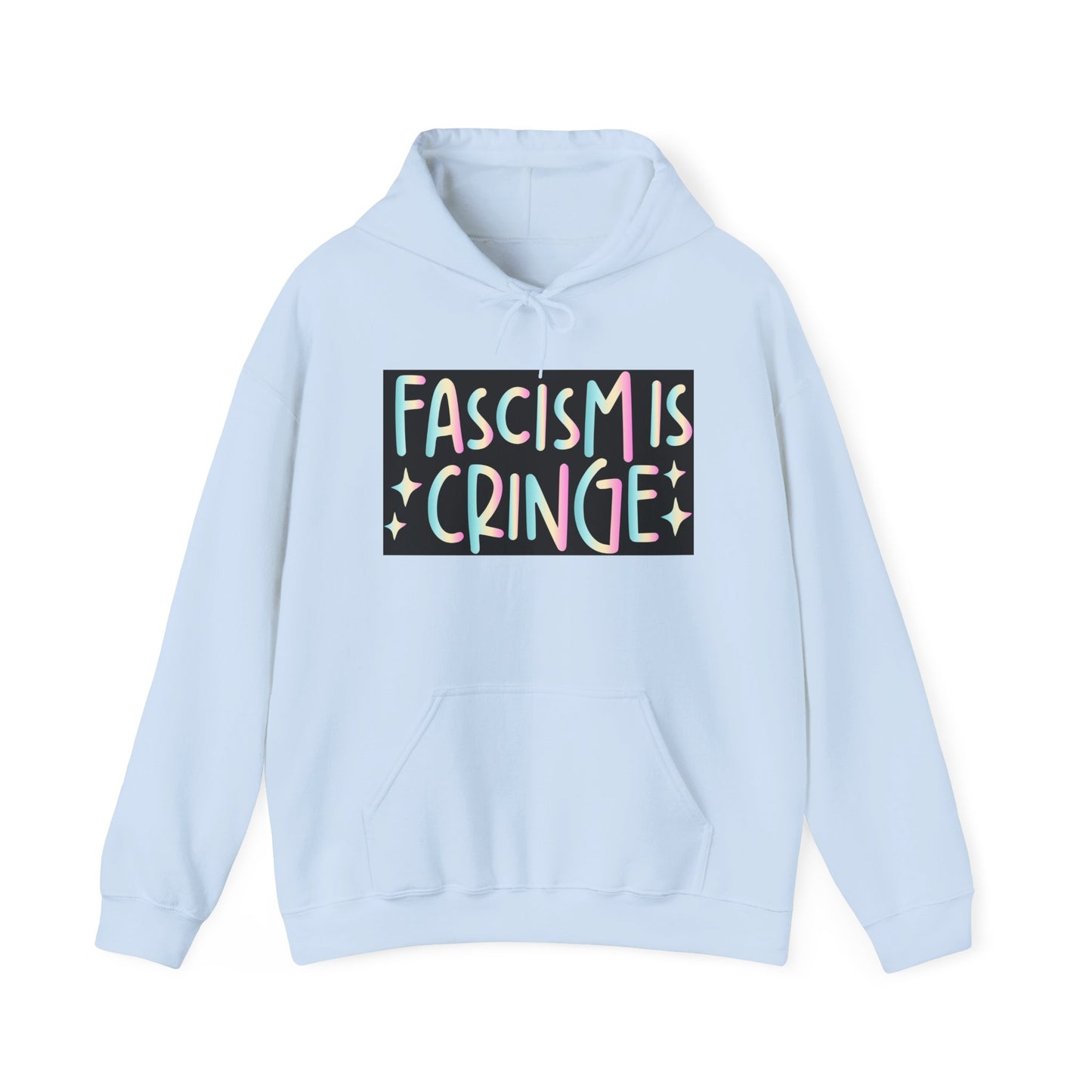Unisex Hooded Sweatshirt - "Fascism is Cringe" Statement Apparel for Activists, Protest Gear, Casual Streetwear, Gift Idea, Social [...]