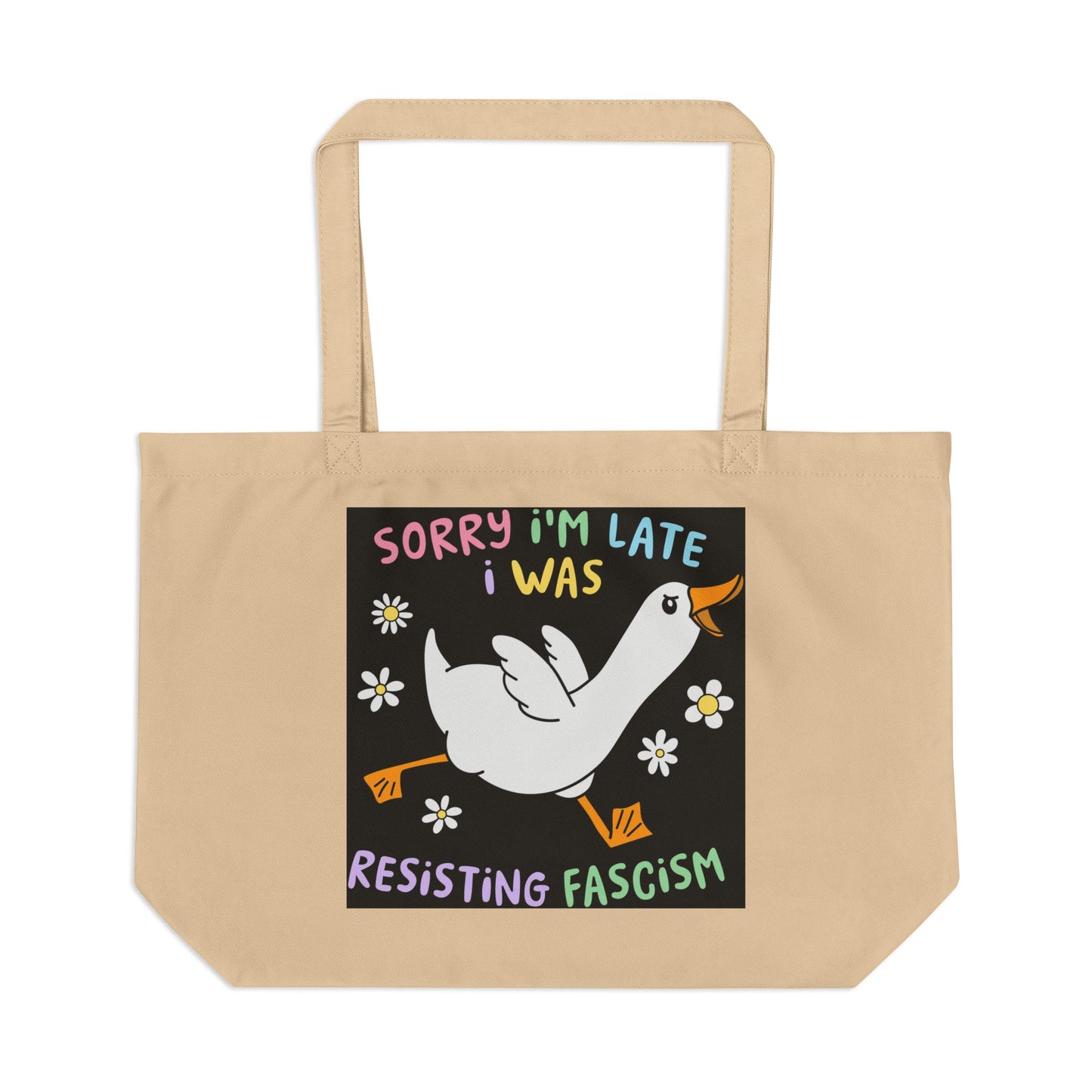 Whimsical Eco Tote Bag for Activists, Inspirational Shopping Tote, Funny Gift for Protesters, Eco-Friendly Beach Bag, Unique Daily Carryall