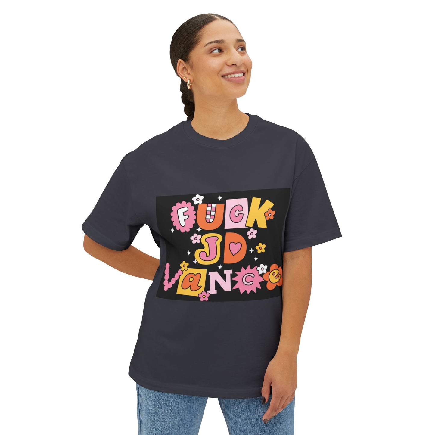 Bold Statement Boxy Tee - Graphic Unisex Shirt for Casual Wear, Street Style, Creative Gifts, Trendy Fashion, Anniversary Celebrations