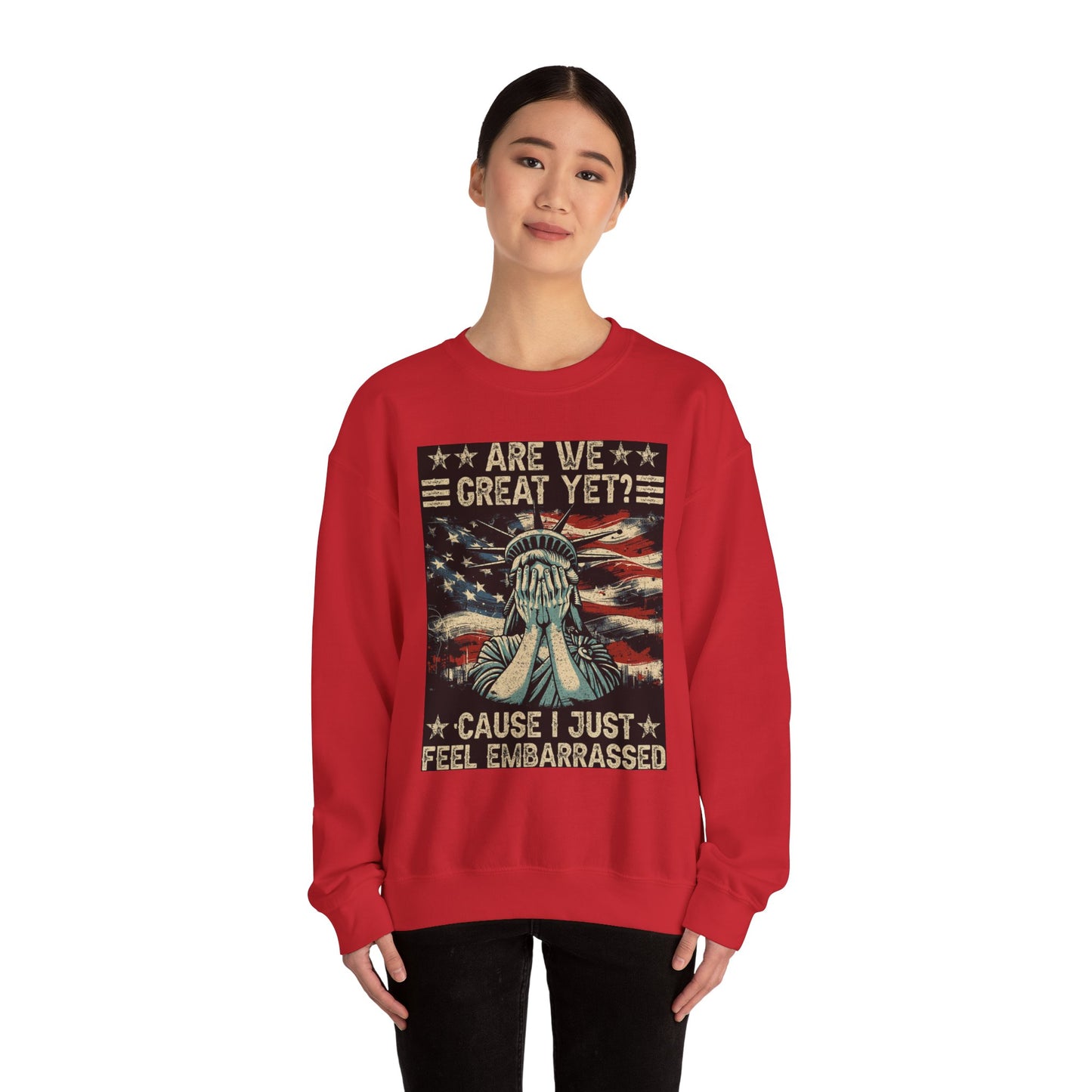 Patriotic Crewneck Sweatshirt – Are We Great Yet? Feel Embarrassed, Unisex Pullover, Vintage Design Sweatshirt, Perfect Gift for [...]