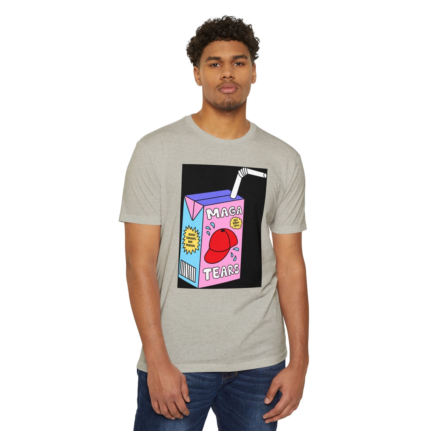 MAGA Tears T-Shirt, Funny Graphic Tee, Unisex Humor Shirt, Gift for Meme Lovers, Casual Wear, Political Satire Clothing