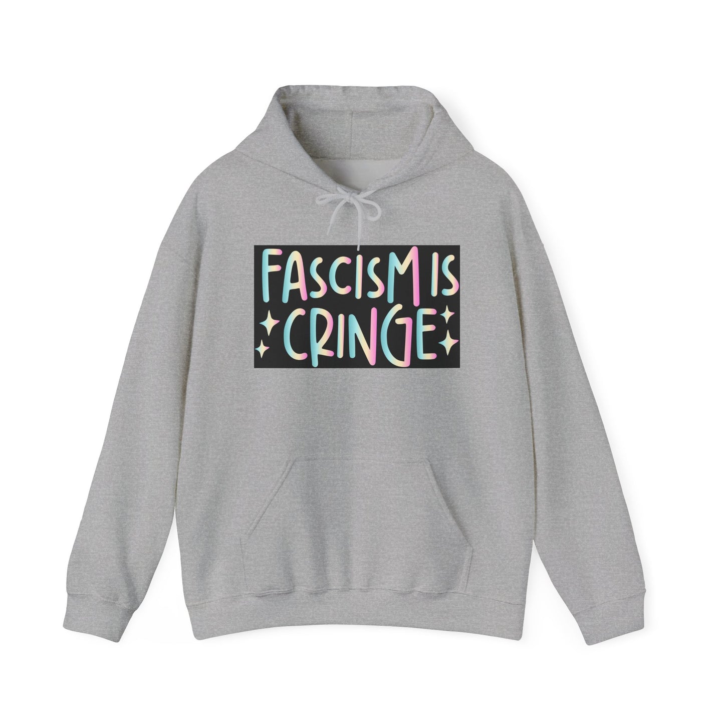 Unisex Hooded Sweatshirt - "Fascism is Cringe" Statement Apparel for Activists, Protest Gear, Casual Streetwear, Gift Idea, Social [...]