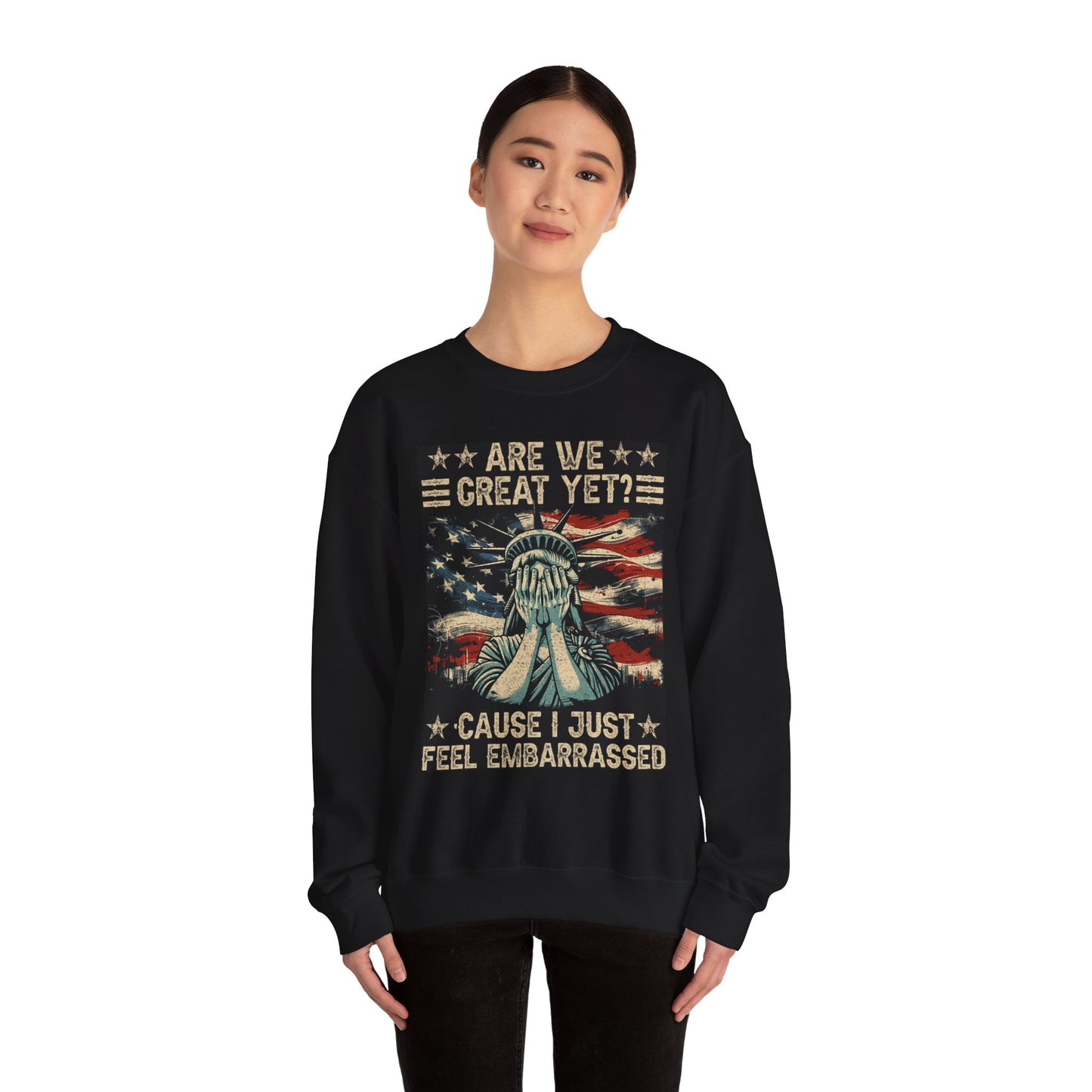 Patriotic Crewneck Sweatshirt – Are We Great Yet? Feel Embarrassed, Unisex Pullover, Vintage Design Sweatshirt, Perfect Gift for [...]