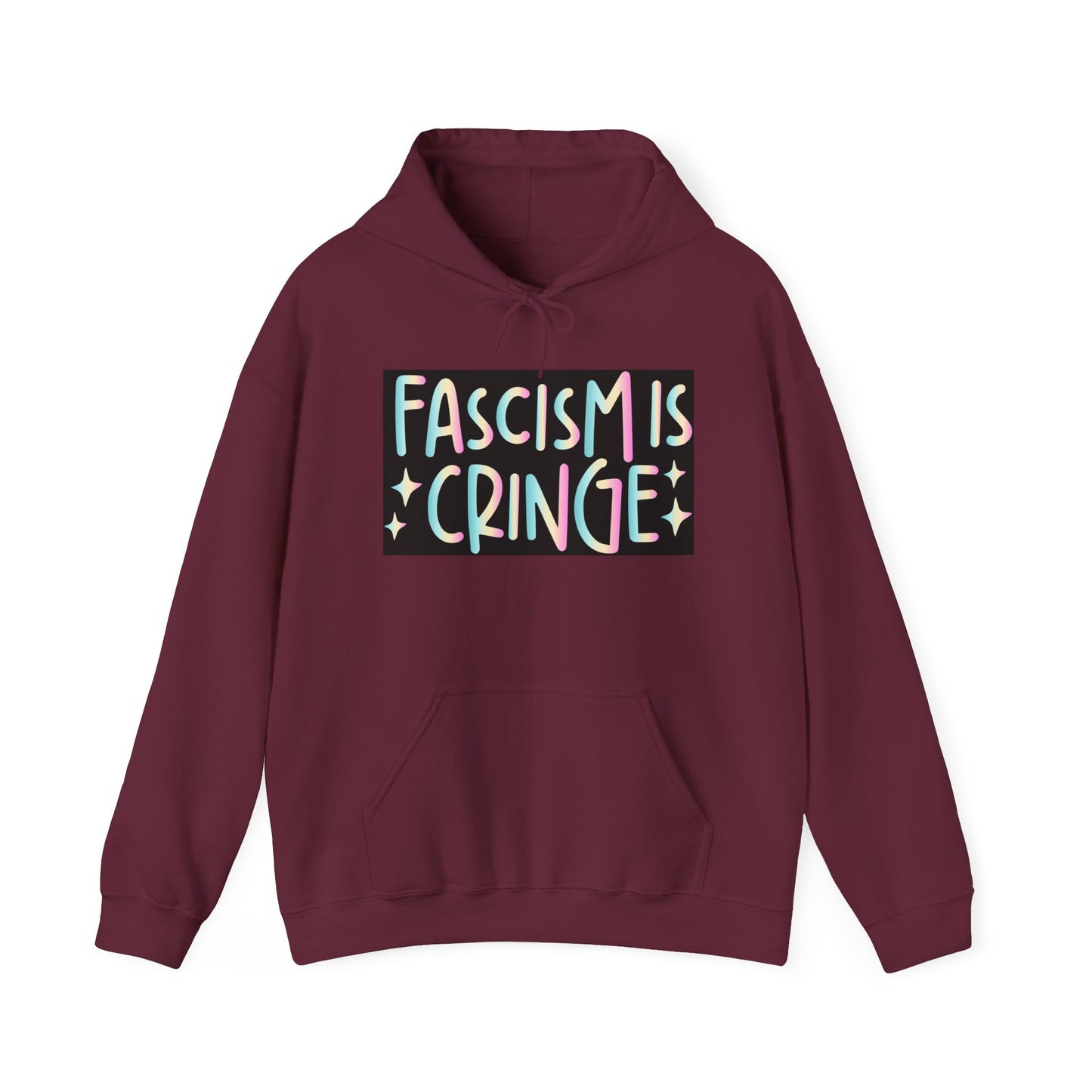 Unisex Hooded Sweatshirt - "Fascism is Cringe" Statement Apparel for Activists, Protest Gear, Casual Streetwear, Gift Idea, Social [...]