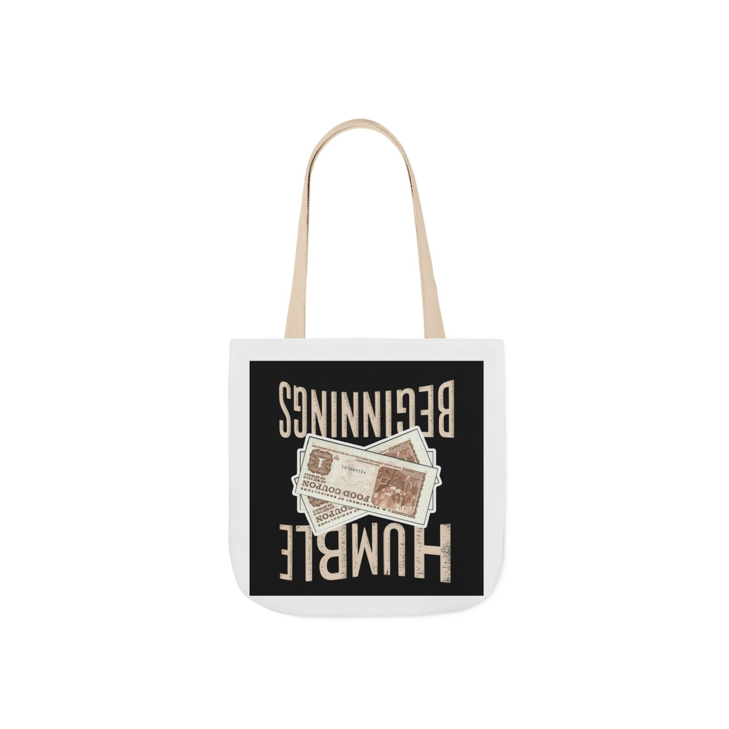 Humble Beginnings Canvas Tote Bag, Eco-Friendly Shopping Bag, Beach Tote, Gift for Graduates, Stylish Everyday Bag