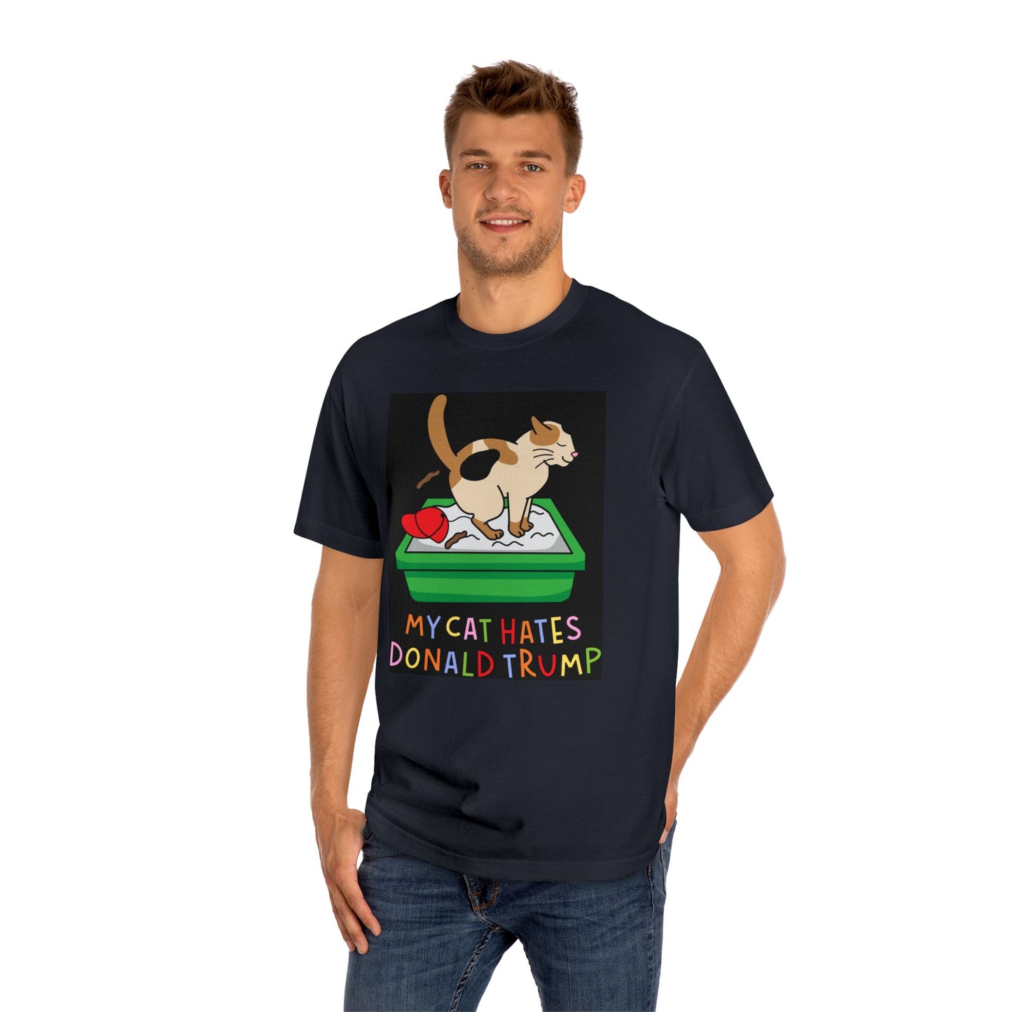 Funny Cat Tee with Political Humor, Gift for Cat Lovers, Unisex T-Shirt, Humor Tee, Protest Apparel, Political Statement Shirt